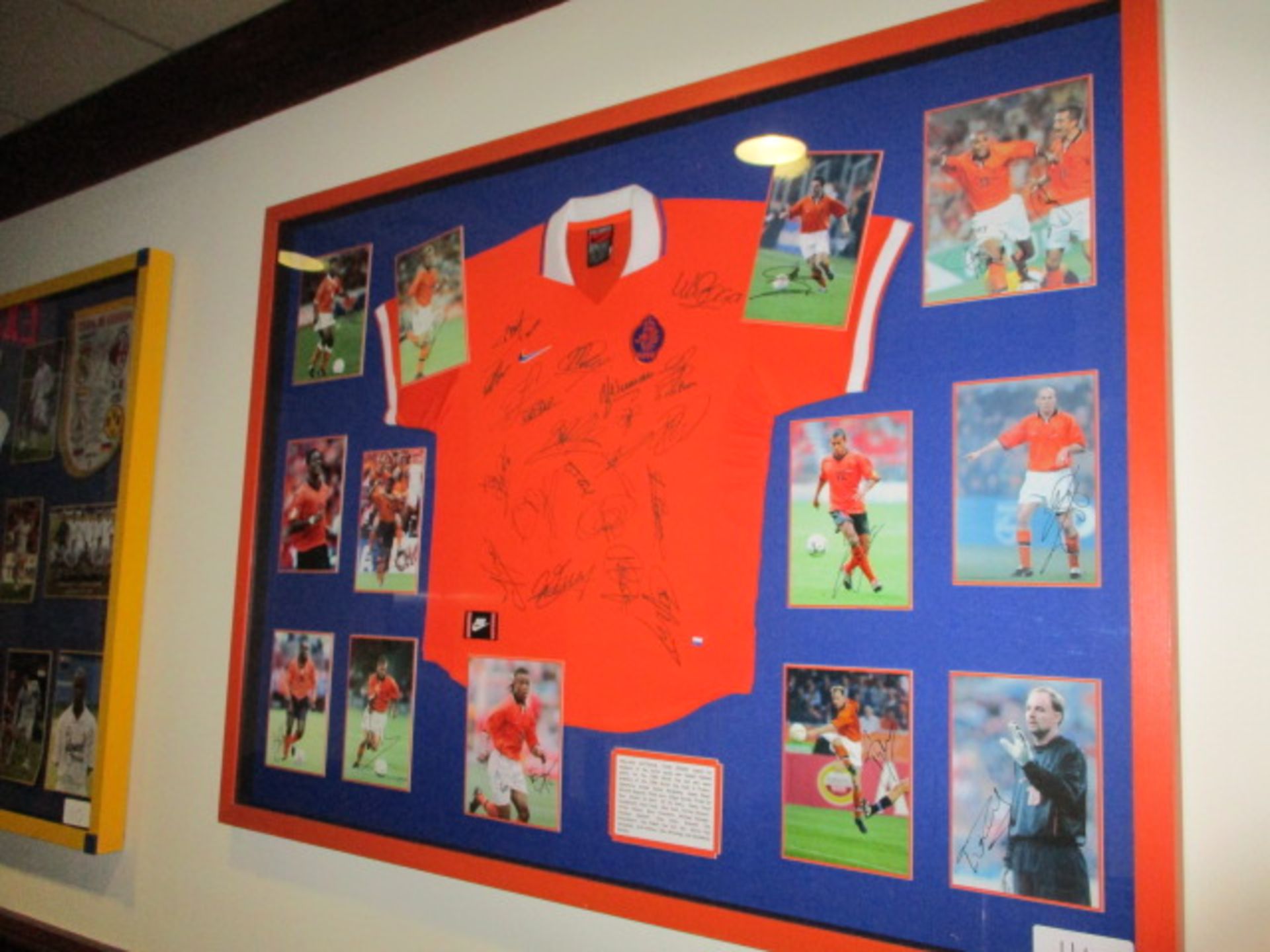 Holland National Team jersey - 1998 World Cup in France, 63-1/2in w x 46-1/2in hgt - Image 2 of 3