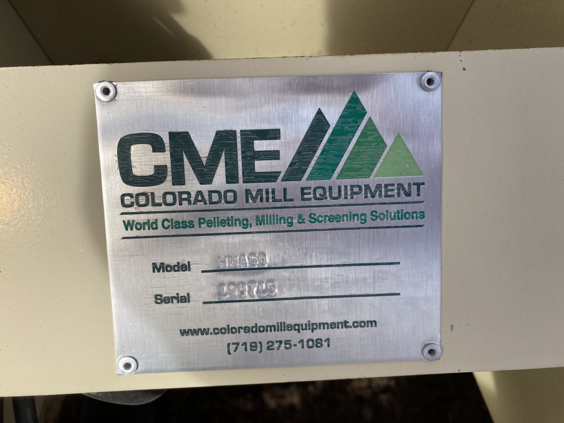 Located in Palisade, CO: CME Mill- Model #- HMA50- Serial #- 190715 - Bild 4 aus 4