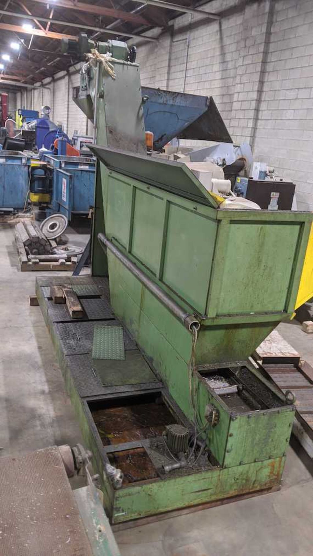 (Located in Zion, IL) 11"W x 56" Used Incline Feed Conveyor, Large Feed Hopper, Approximate Drop - Image 2 of 5