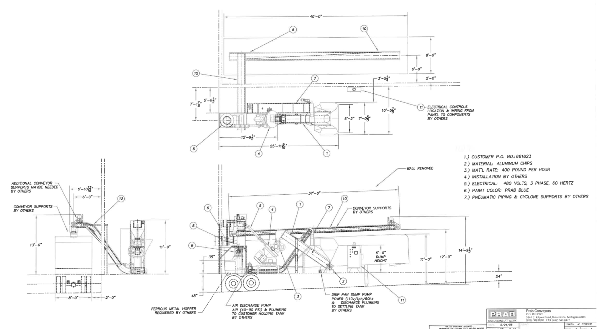 (Located in Zion, IL) Prab Used Chip Wringing System, Capacity approx 400lbs/hr of Aluminum Chips - Image 4 of 4