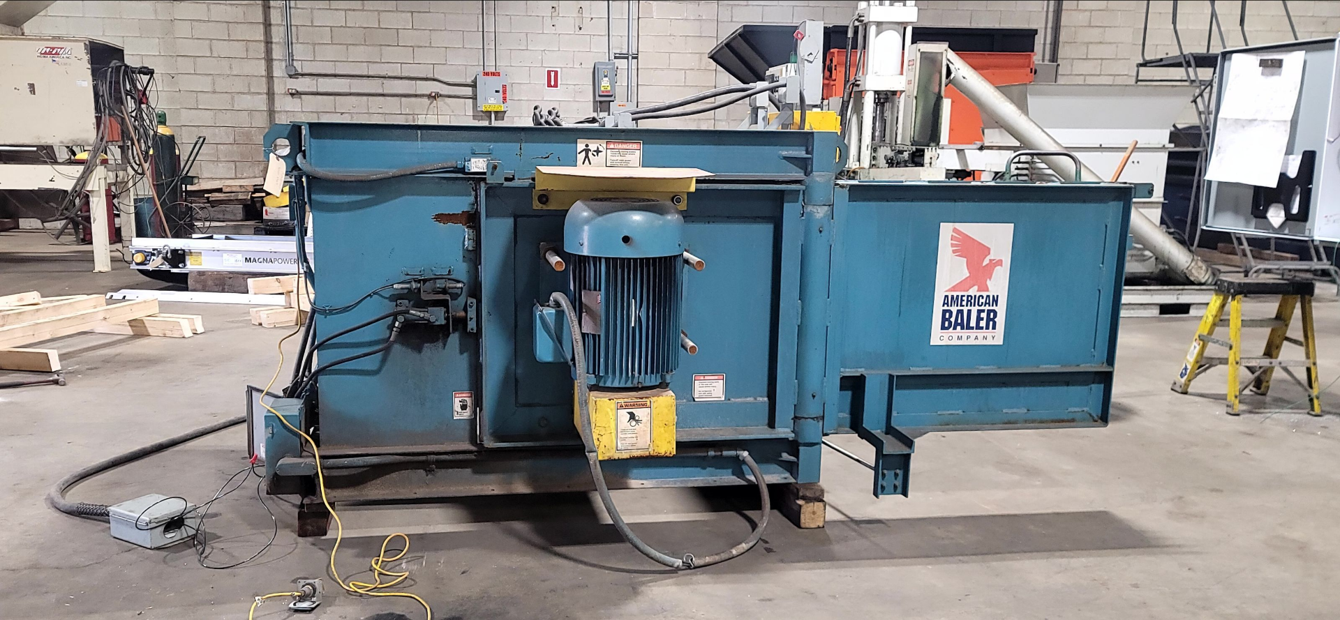 (Located in Zion, IL) American Baler Company Used Hammermill, Approximately 50" x 40" Feed