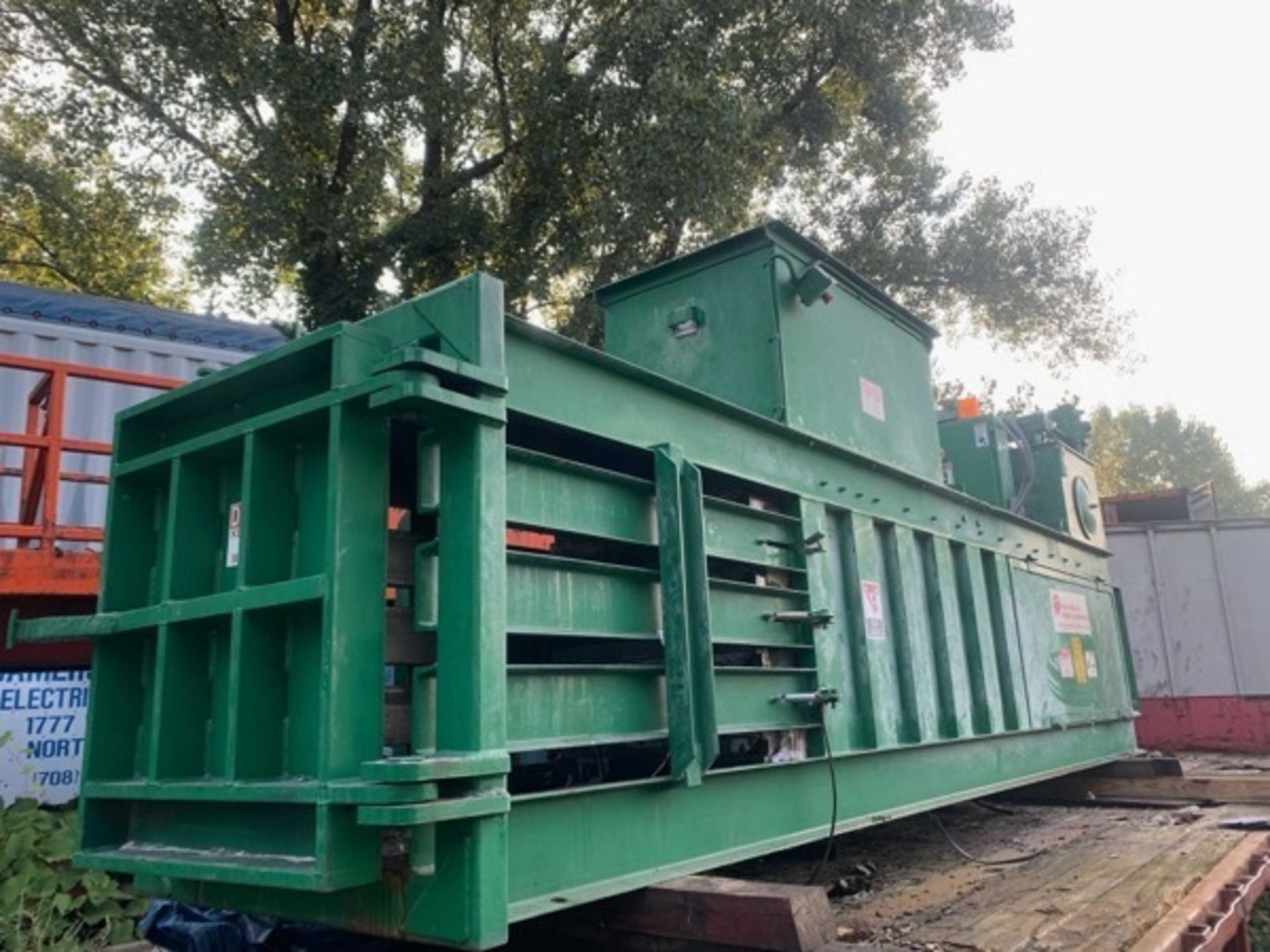 (Located in Zion, IL) 1260-B Used 60" International Horizontal Baler, 50" x 28" Feed Opening, 30"