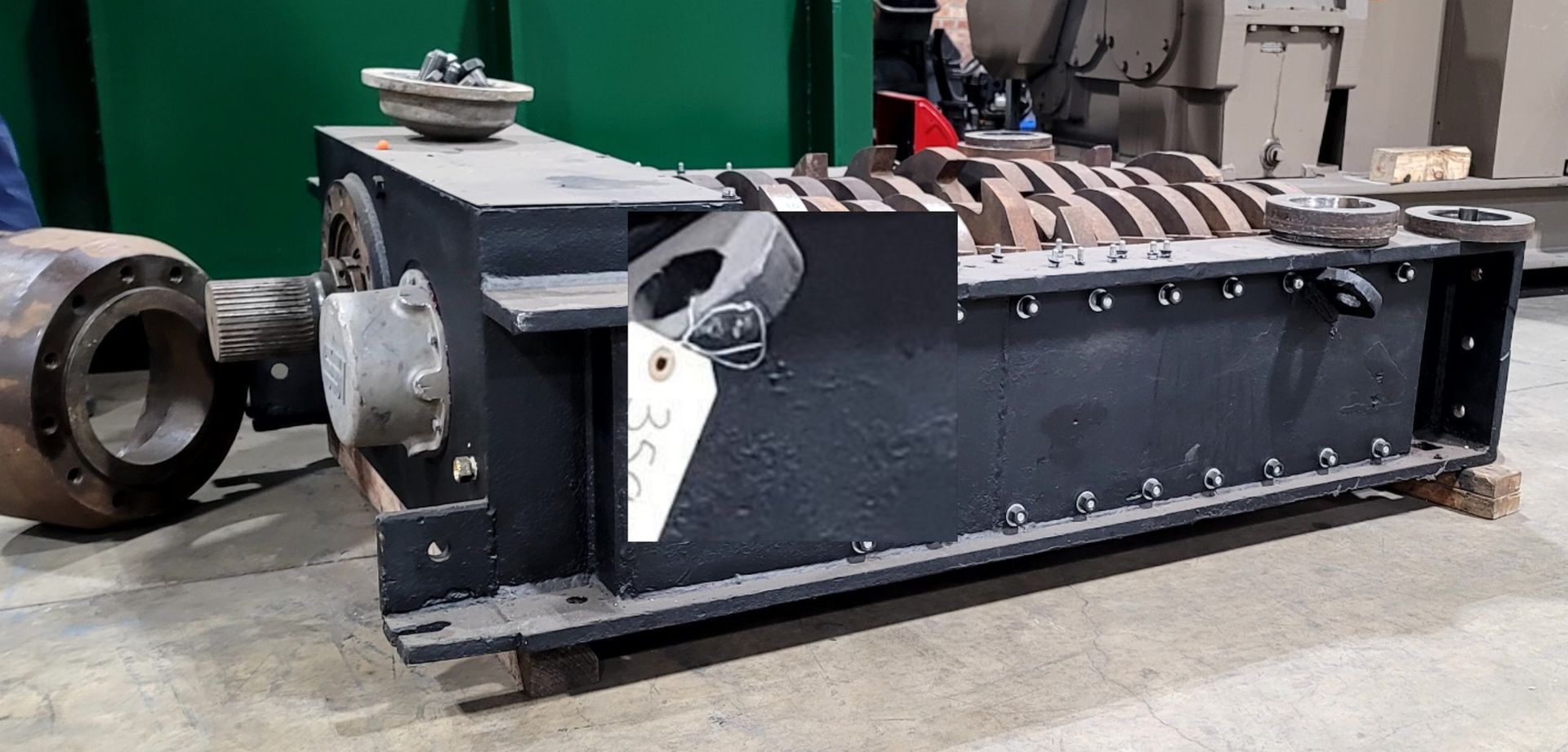 (Located in Zion, IL) SSI Shredding Systems Shear Shredder, Model# 1600E, Direct Coupled, 2" Thick - Image 2 of 7