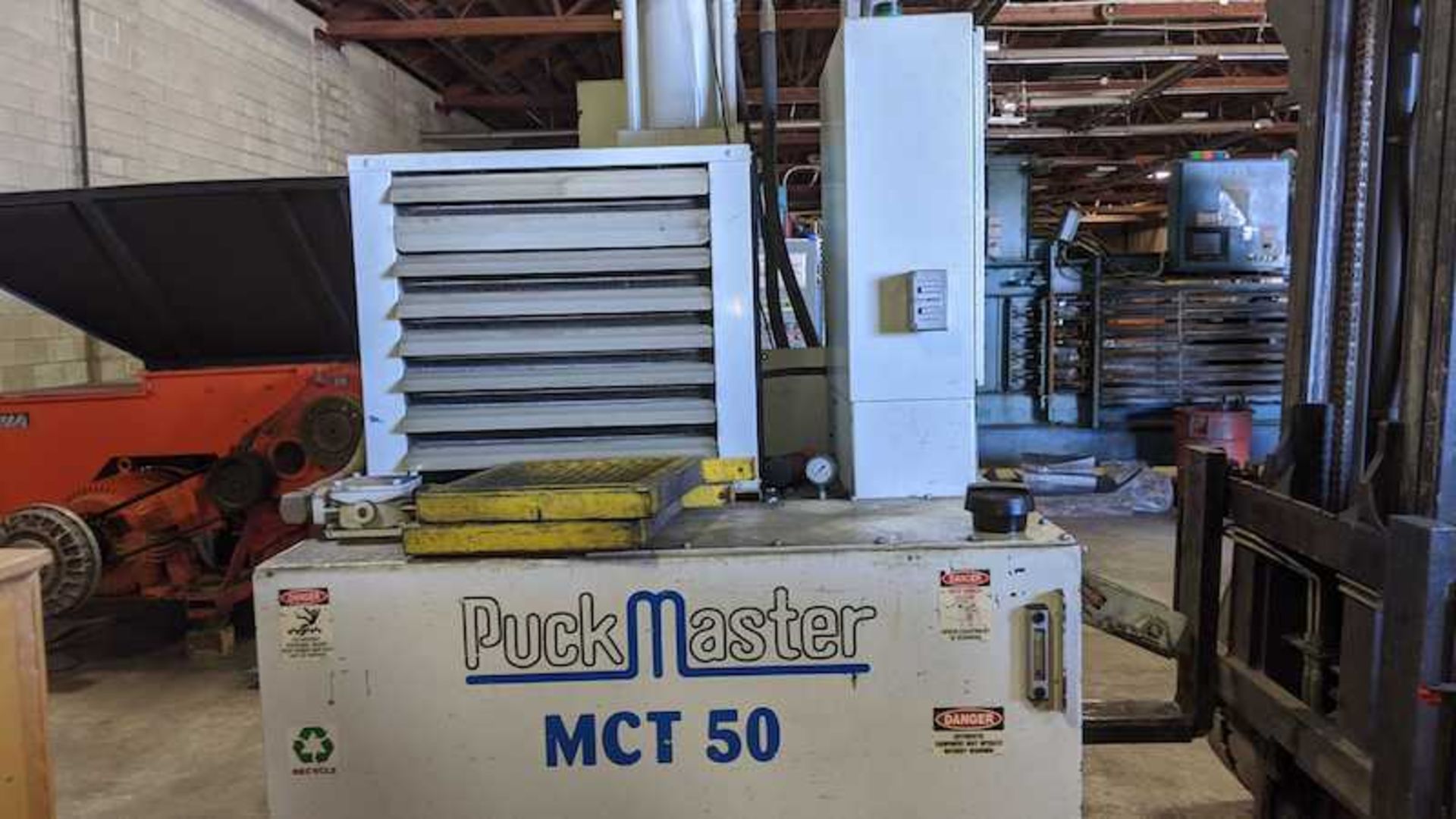 (Located in Zion, IL) MCT 50 Used Puckmaster Briquetter, Panelview 550 Control - Image 2 of 9