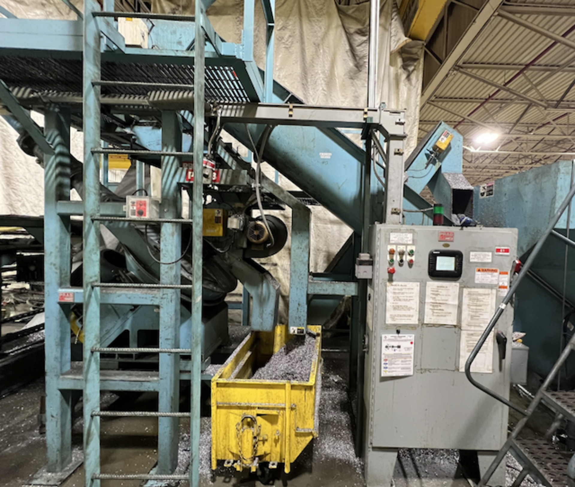 (Located in Zion, IL) Prab Used Chip Wringing System, Capacity approx 400lbs/hr of Aluminum Chips