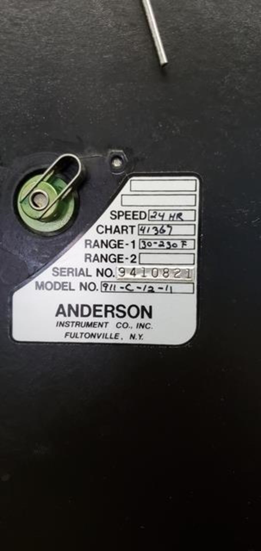 Control Panel With Temperature Recorder Chart, Custom Built by DELC - Image 2 of 9