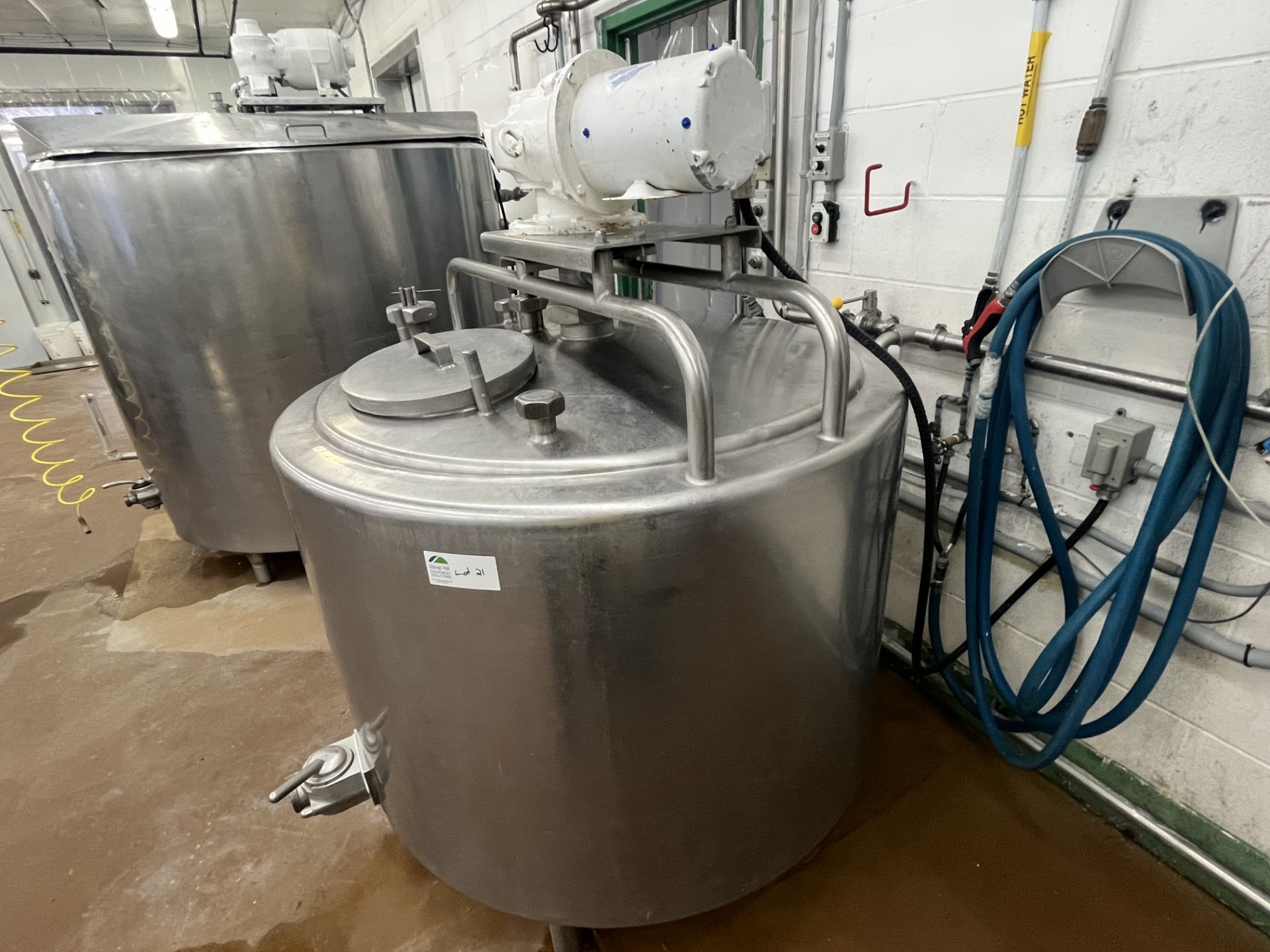 600L DeLaval Jacketed Tank with agitation - Image 7 of 19