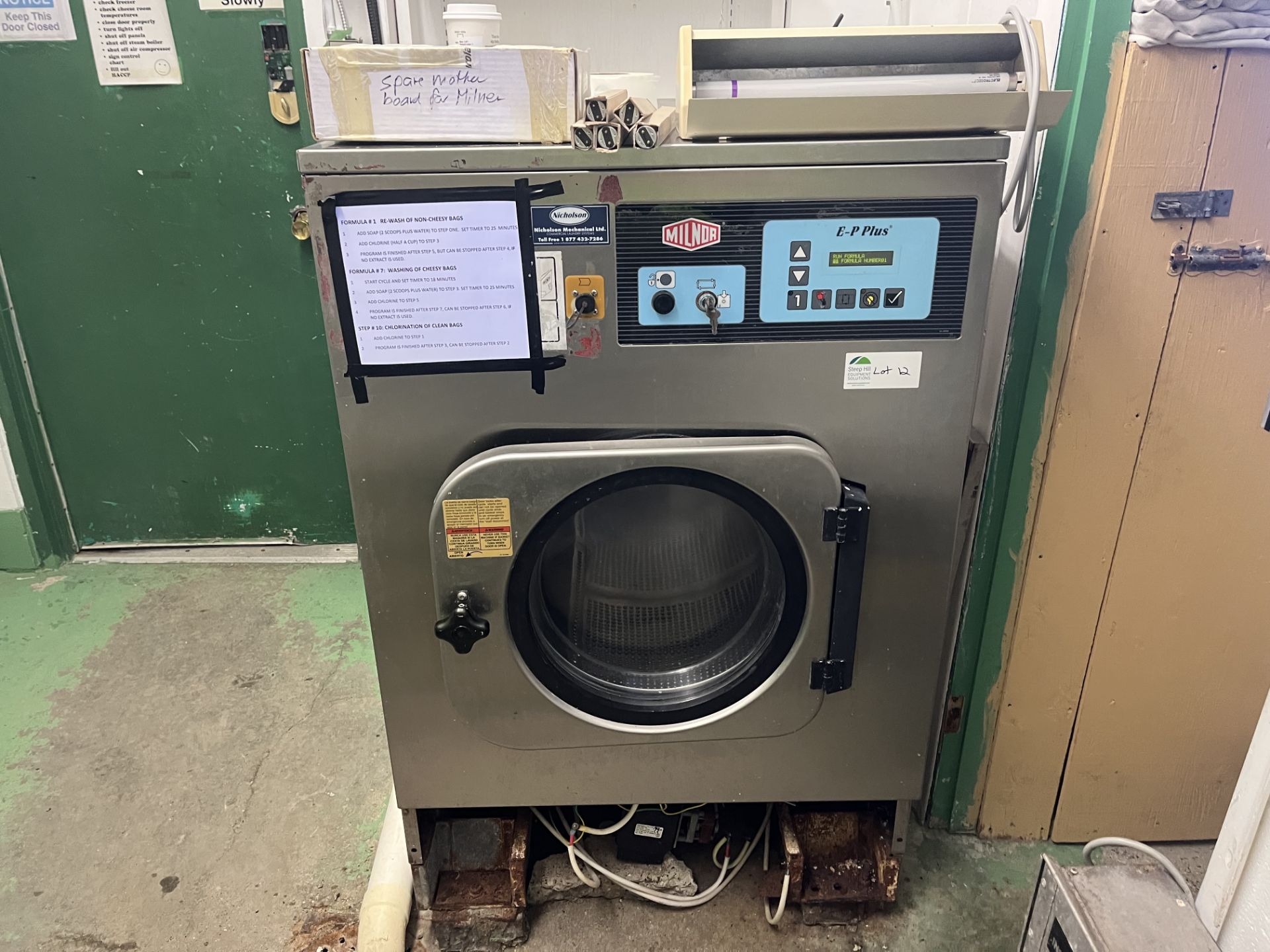 Milnor Commercial Washing Machine, Model MWR18J4, 208-240V 3 Phase 38A - Image 5 of 11