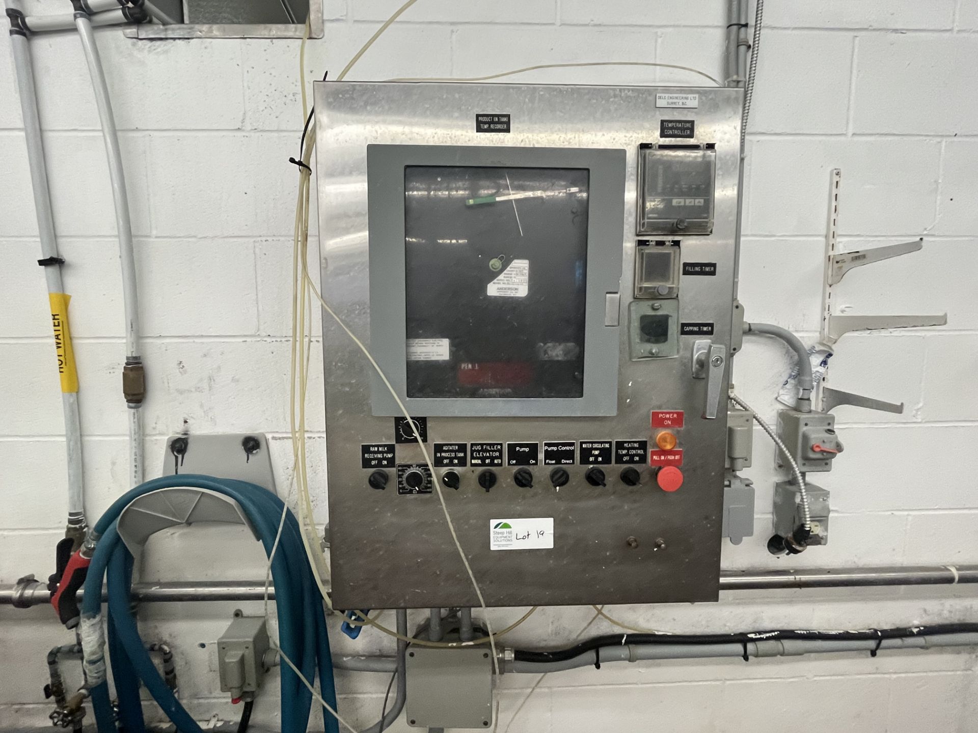 Control Panel With Temperature Recorder Chart, Custom Built by DELC - Image 7 of 9