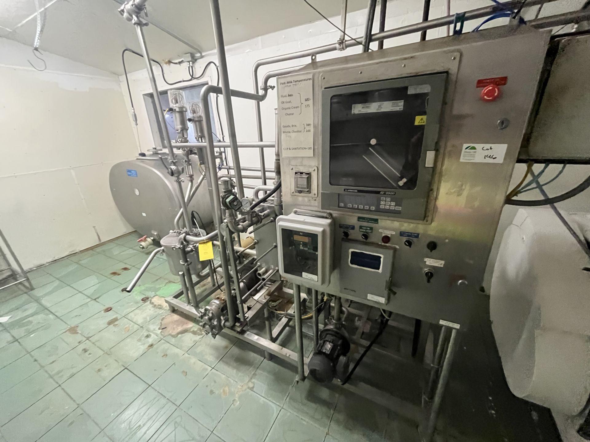 HTST Pasteurizer, custom built, ran at 1300L/hr capacity, last calibrated Nov. 2022 - Image 6 of 18