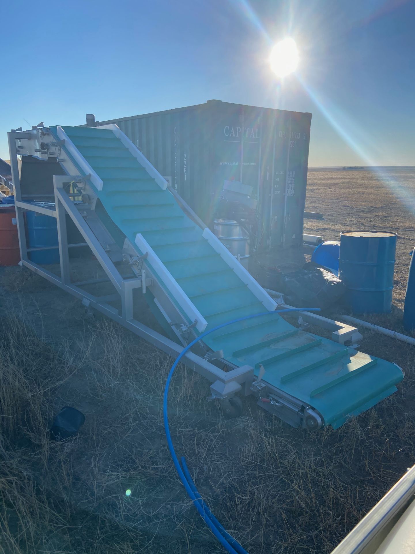 (Located in McClave, CO) Cleated Z Conveyor, 82” Tall x 19’ 6” Long x 60” Wide - Image 2 of 5
