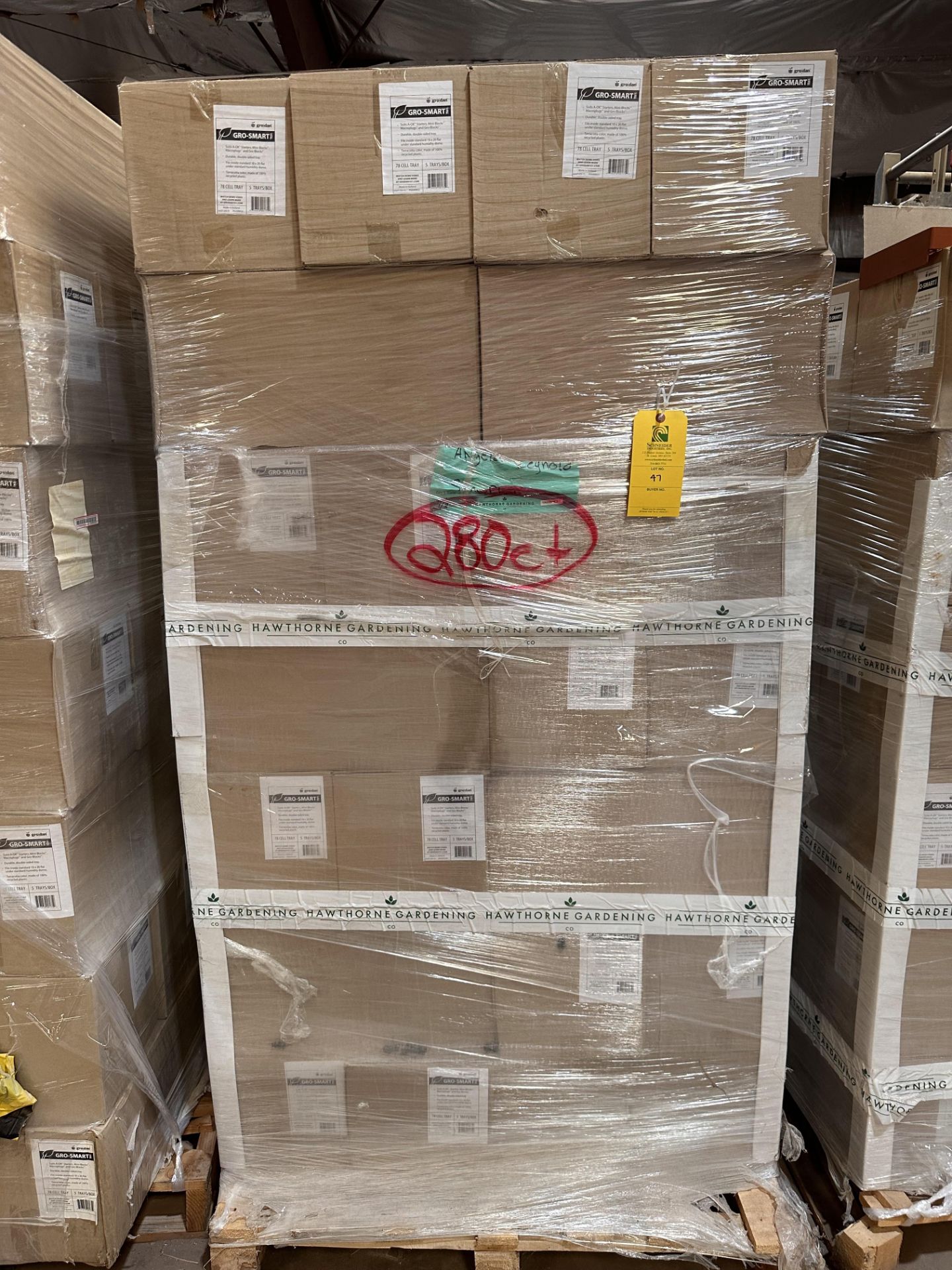 (Located in Snowflake, AZ) Grodan Gro-Smart Trays, 78 Cell Slide for 1.5" Starters, Qty 1 Pallet