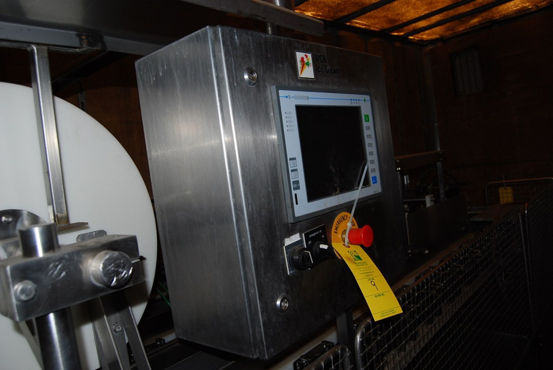 WCB Ice Cream Machine, Type: Cart-O-Fill, No. 406529-04, Year 2001, Set up for Square pints Foot pr - Image 4 of 18