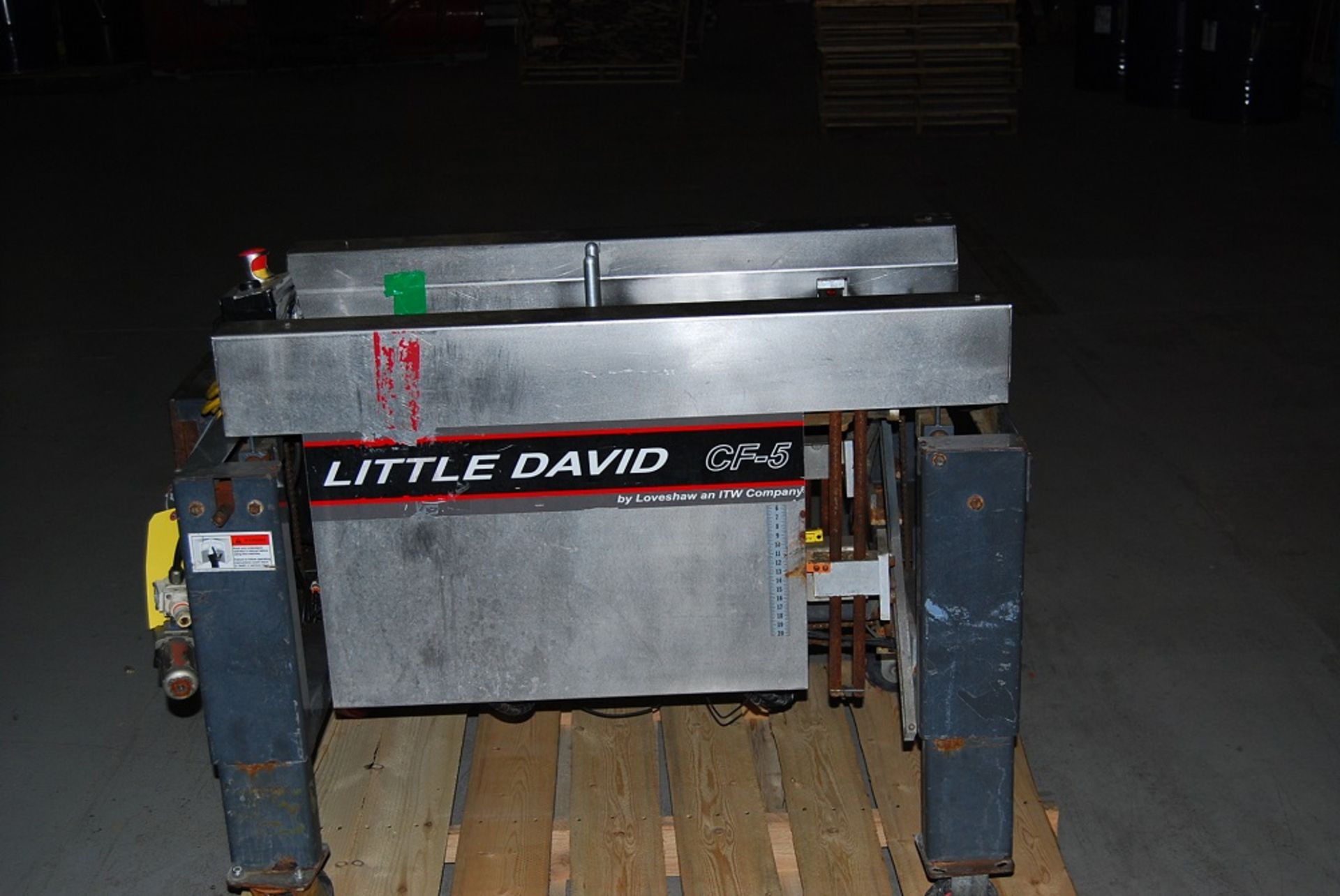 Little David Case Former, Model: CF5, SN: 460895CF, 110 volts single phase, Pallet is 48" long