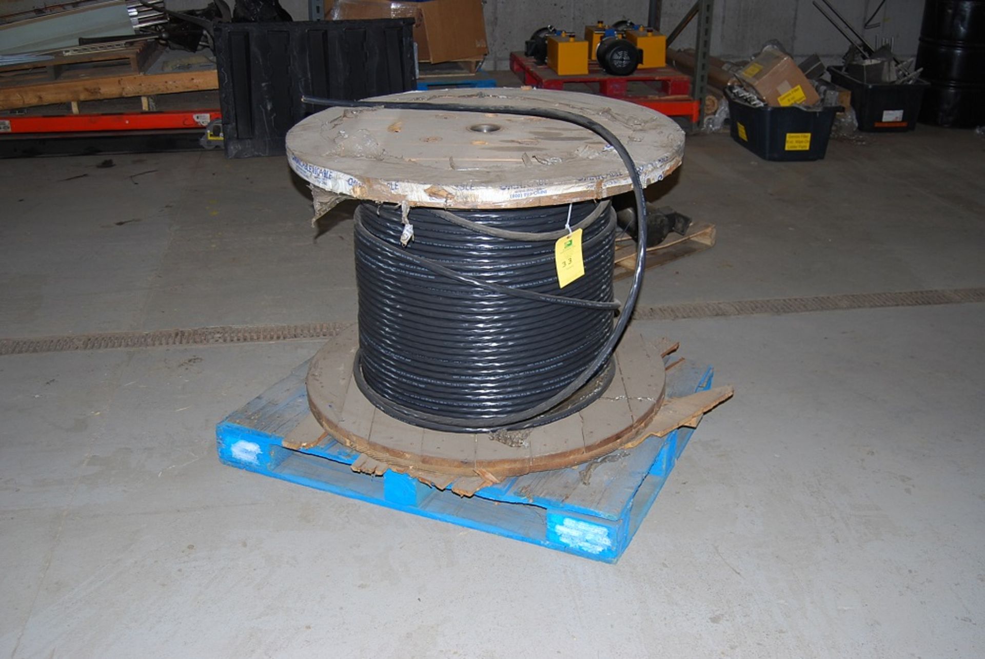 Partial Roll Of Multi Strand Wire, Spool 40" dia x 30" tall, Pallet: 40" x 48" x 38" tall - Image 2 of 4