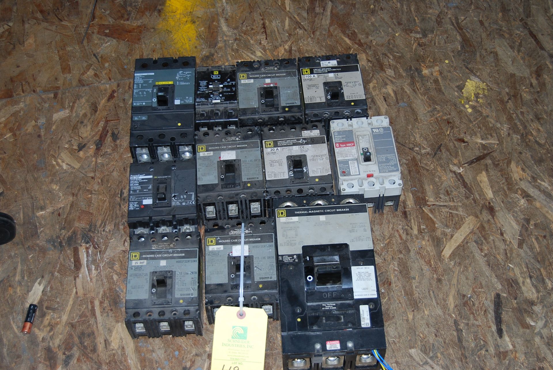 Assorted Circuit Breakers (11) total