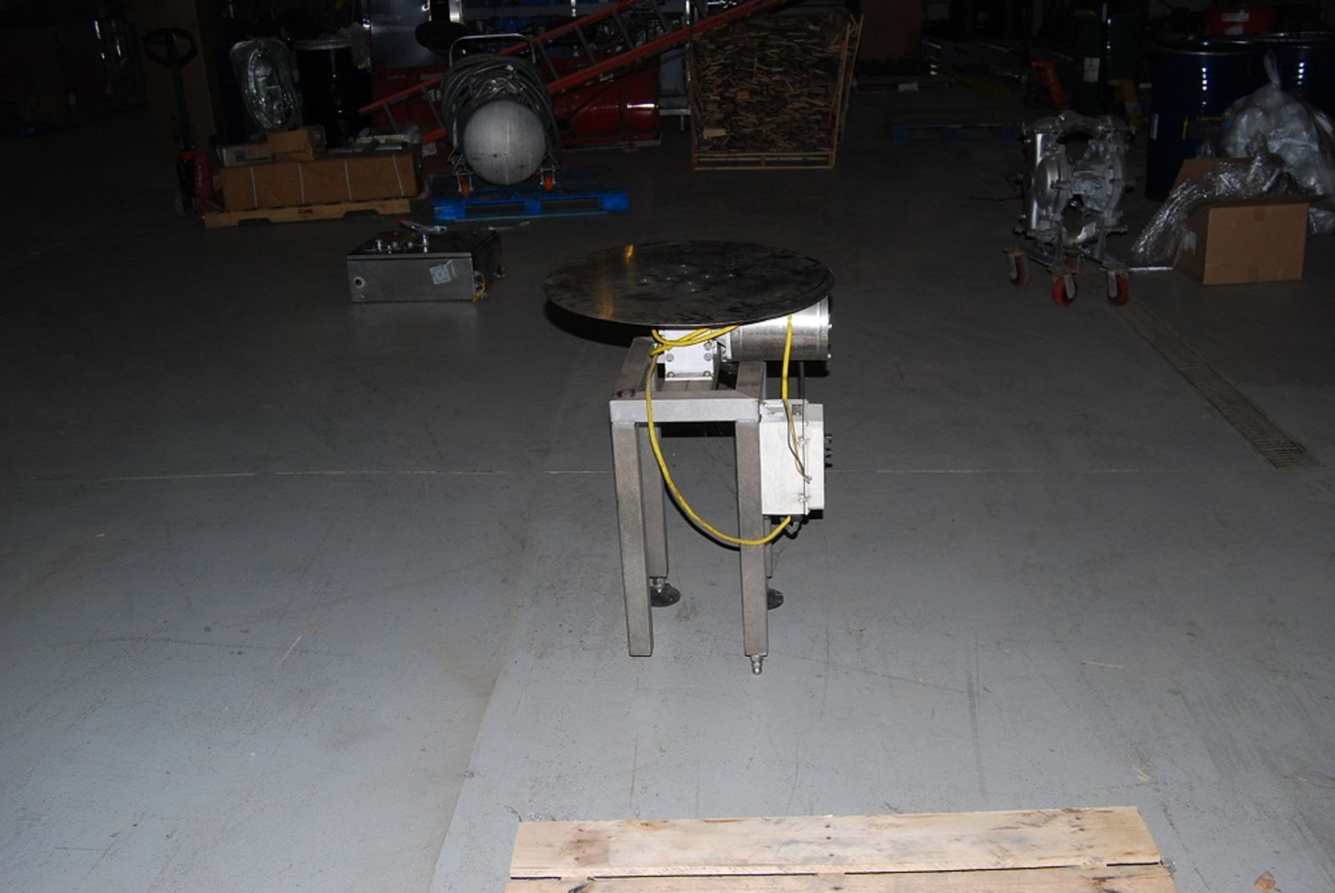 Chadam Consultants 24" Dia Turn Table, 35" elevation with Adjustable feet, 115/208/230 volt motor wi - Image 4 of 5