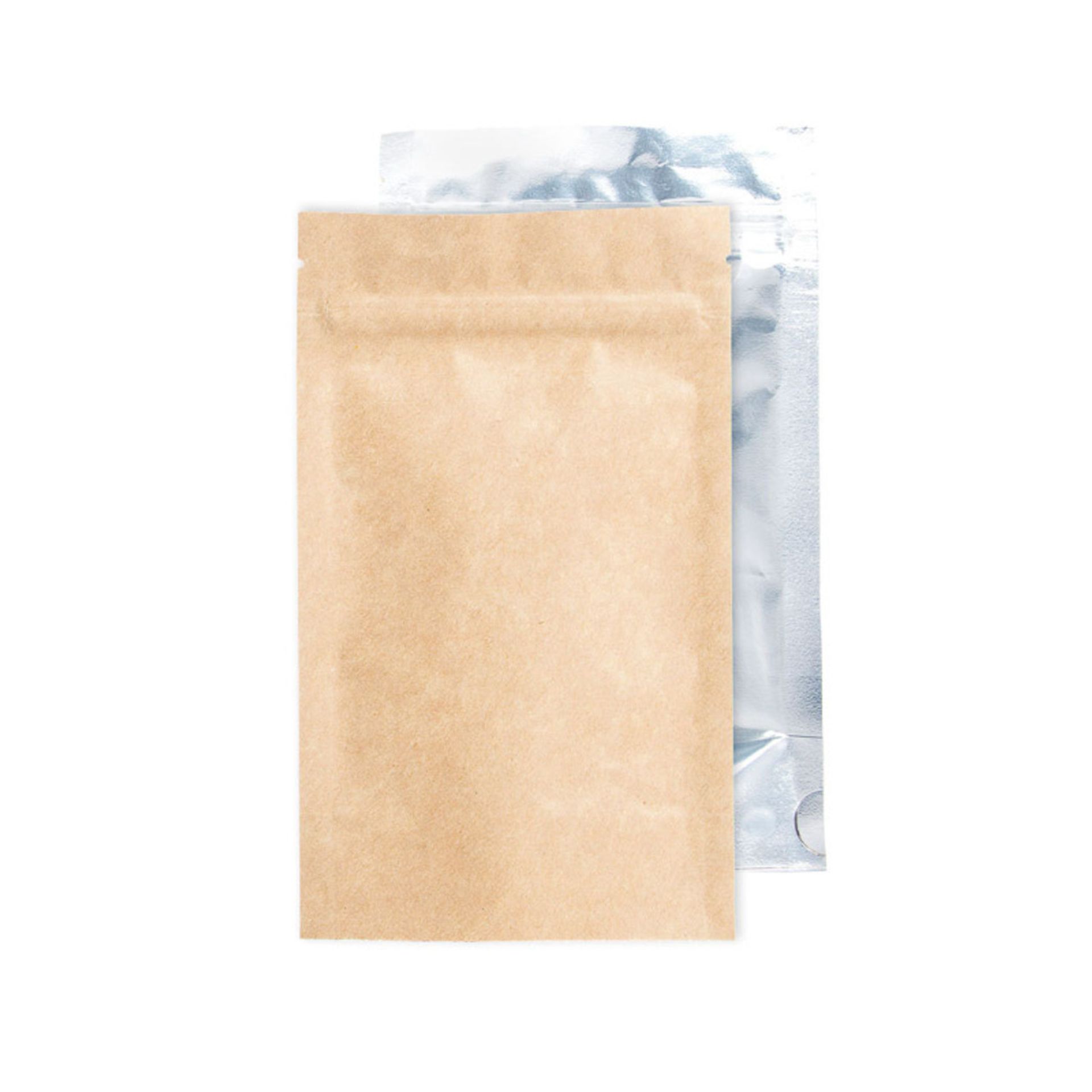 (Located in Moreno Valley, CA, US) 1g Barrier Bags Kraft/Clear, Qty 31,600