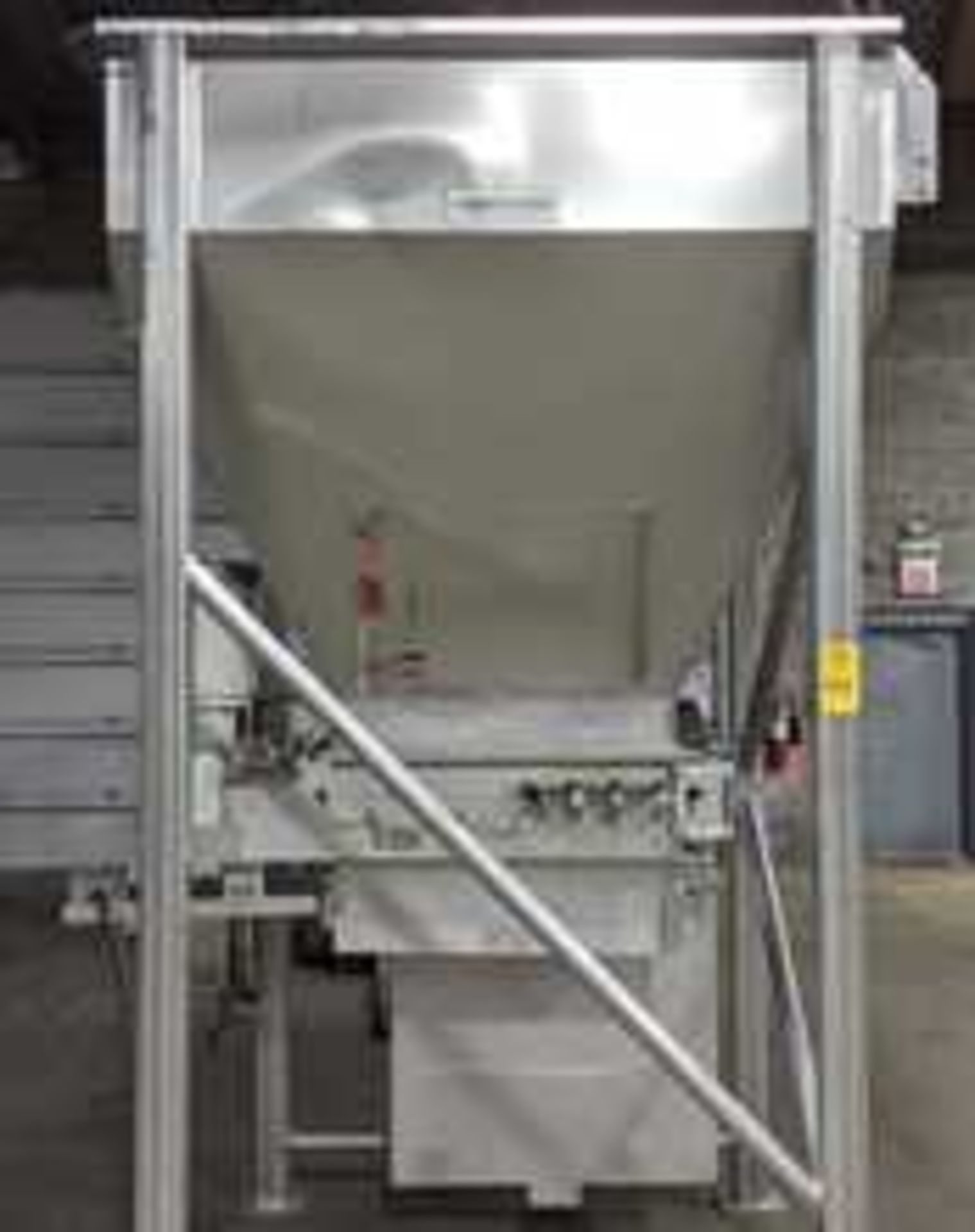 Located Wallingford, CT -- 6'W x 6'L Stainless Steel Hopper with Force Feeder - Image 9 of 9