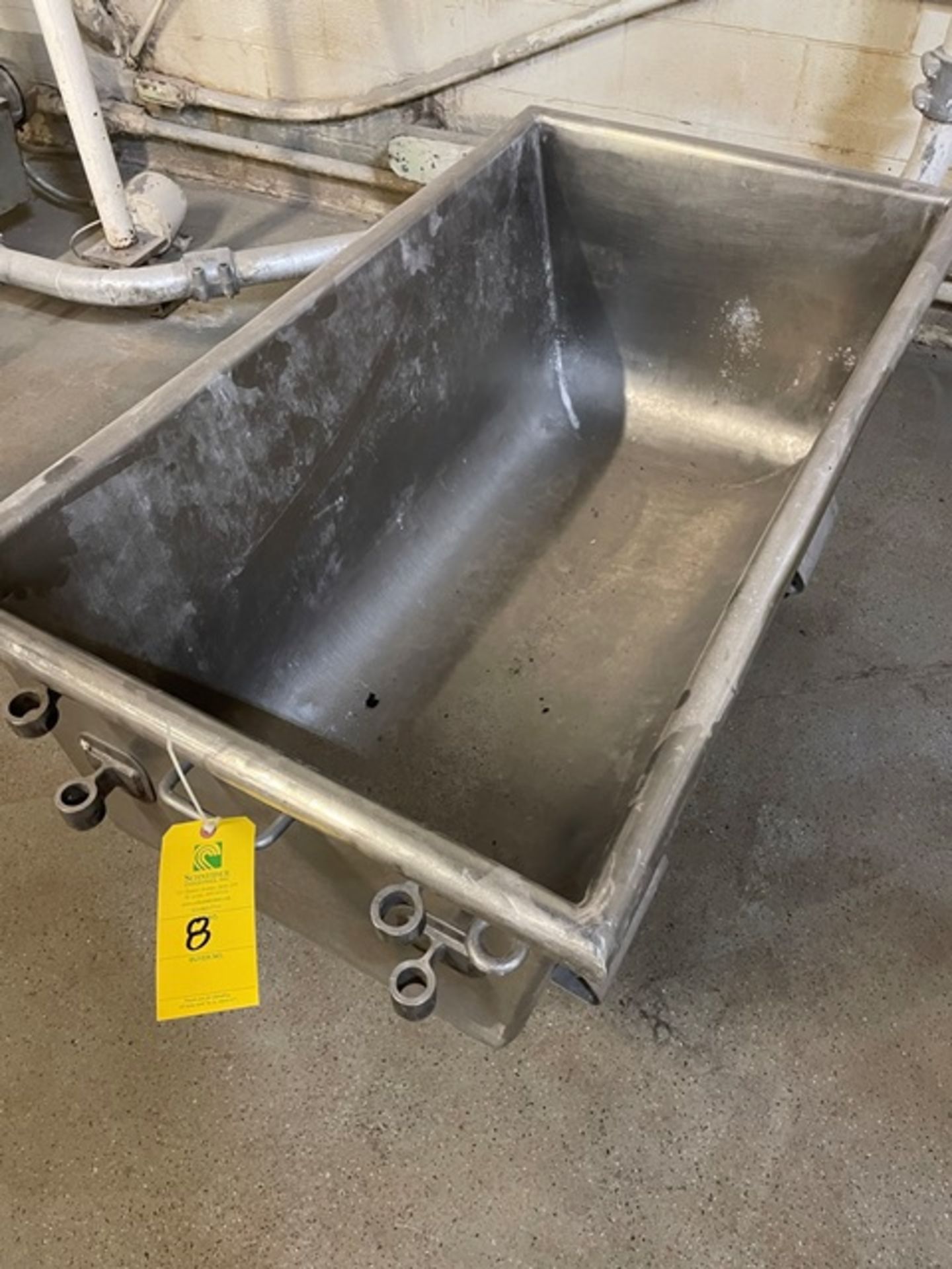 Stainless Steel Bin, 48" x 24" x 20" Deep, 4-Wheel Base - Image 2 of 3