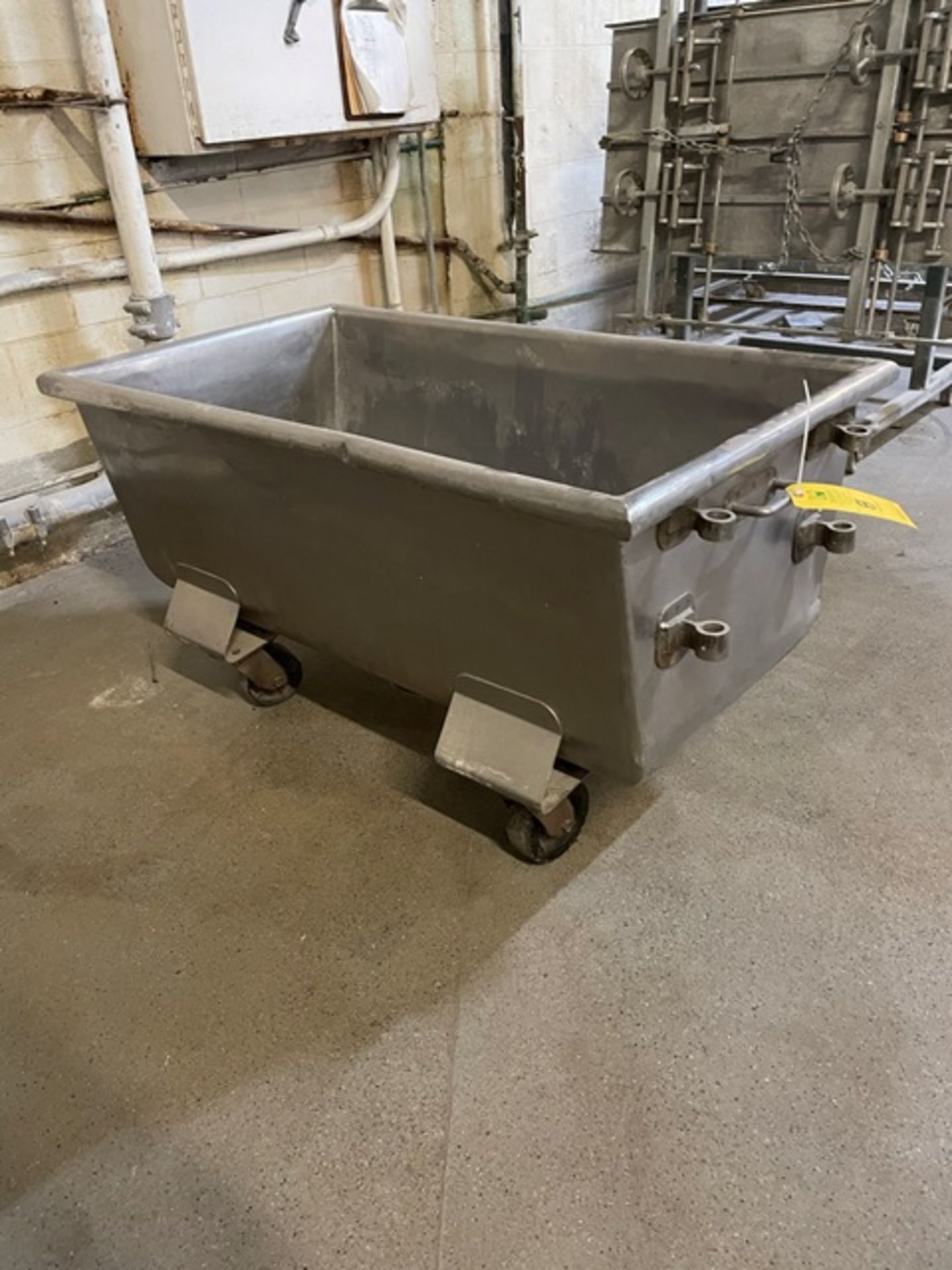 Stainless Steel Bin, 48" x 24" x 20" Deep, 4-Wheel Base - Image 3 of 3