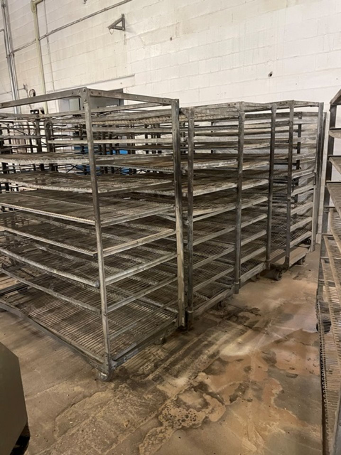 Qty. (6) Steel Shelf Type Racks w/4-Wheel Base - Image 2 of 2