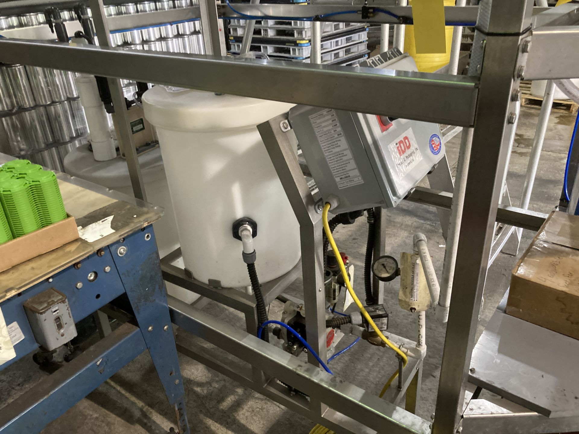 Zomerdijk Engineering semi-automatic bulk can depal with can twist conveyor and IDD oxine mist - Image 5 of 6