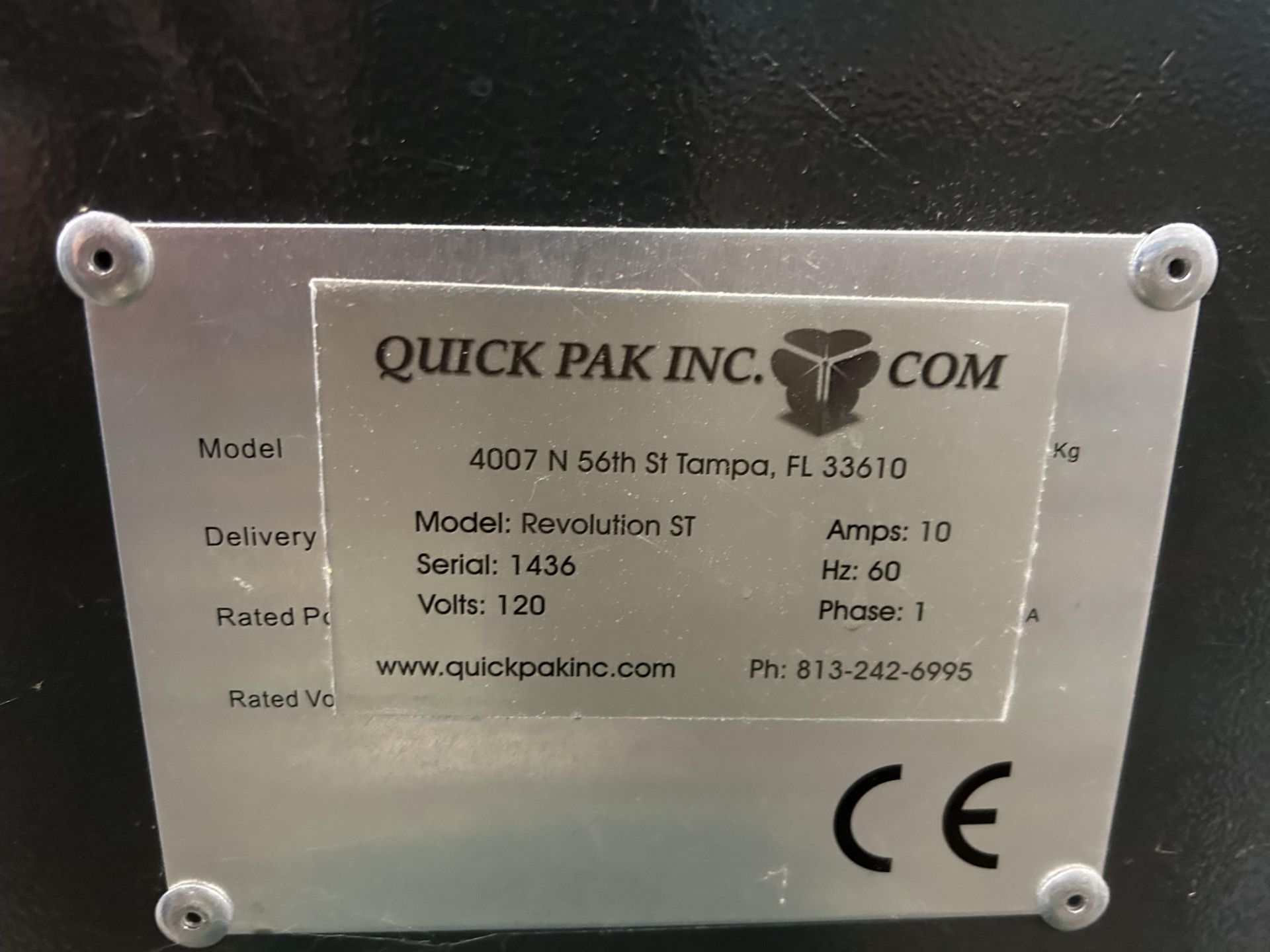 Quick Pak Shrink Wrapper, Model #Revolution ST, S/N #1436, Volts 120 - Image 4 of 5