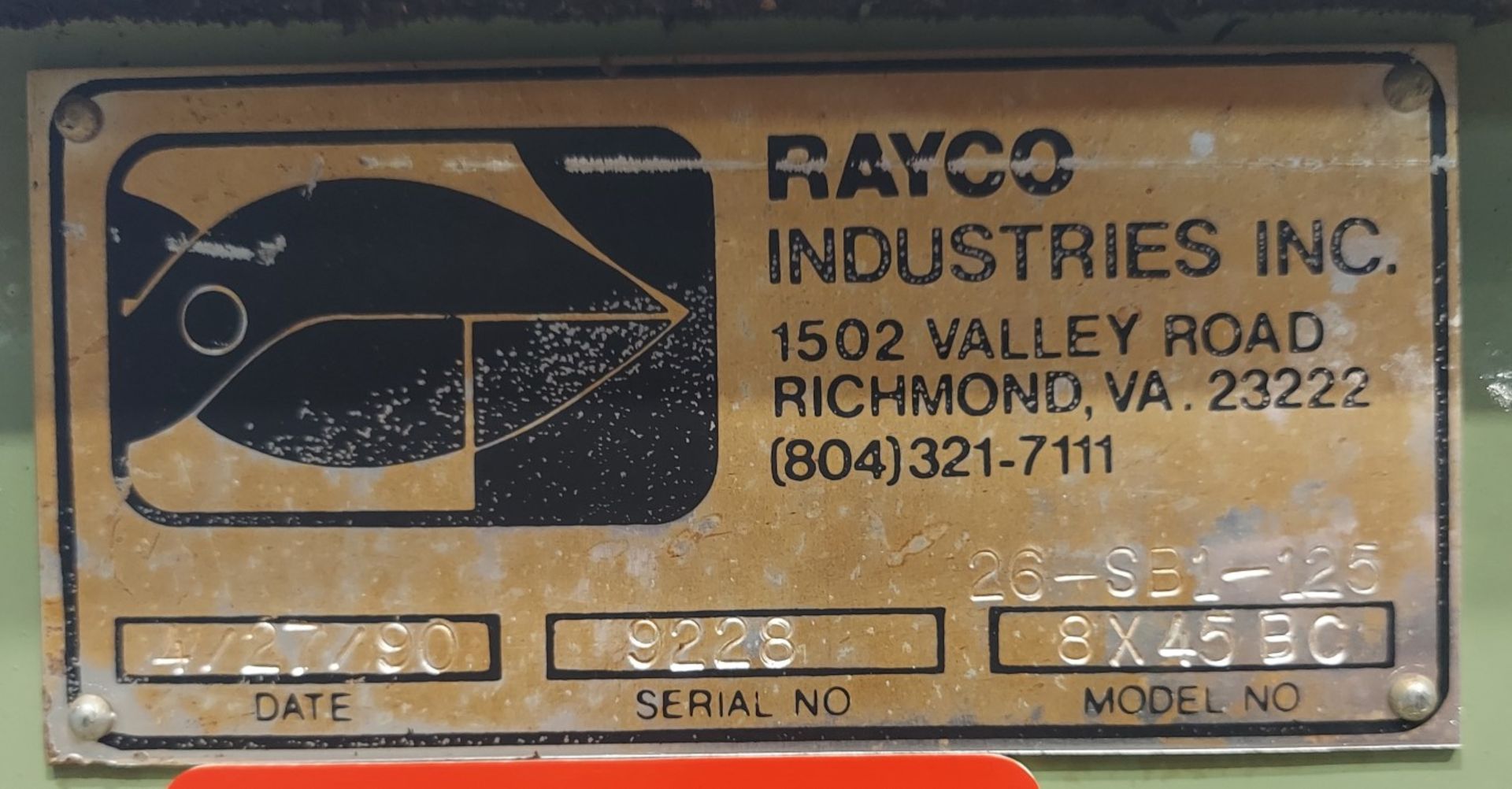 Rayco Ind. Belt Conveyor - Image 7 of 10