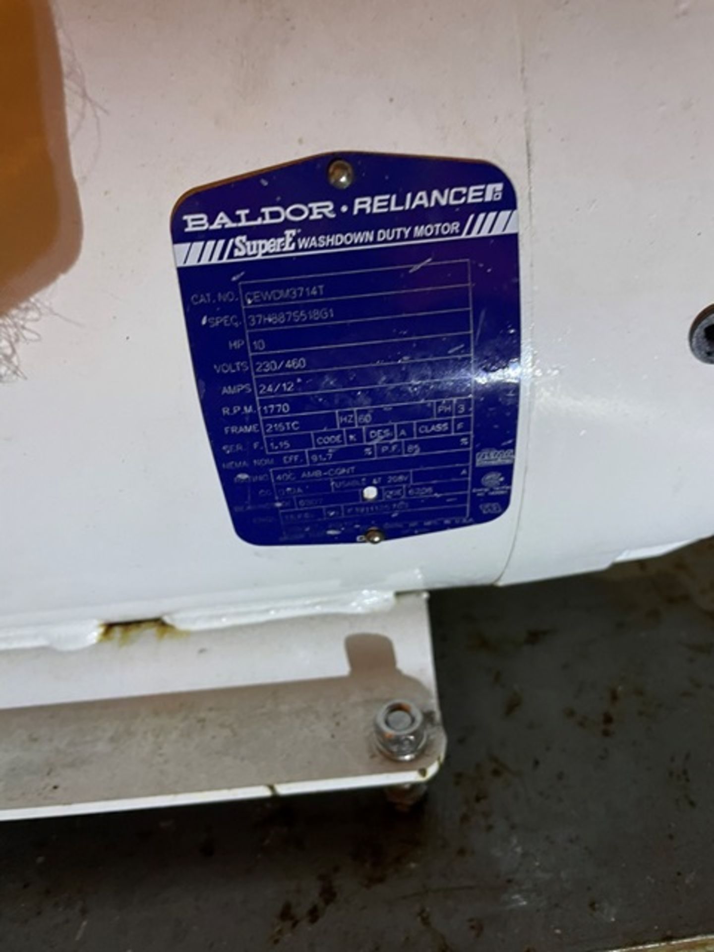 Baldor 10 HP Motor & SPX Model 045-U3 Waukesha Pump, Rigging & Loading Fee: $250 - Image 2 of 4