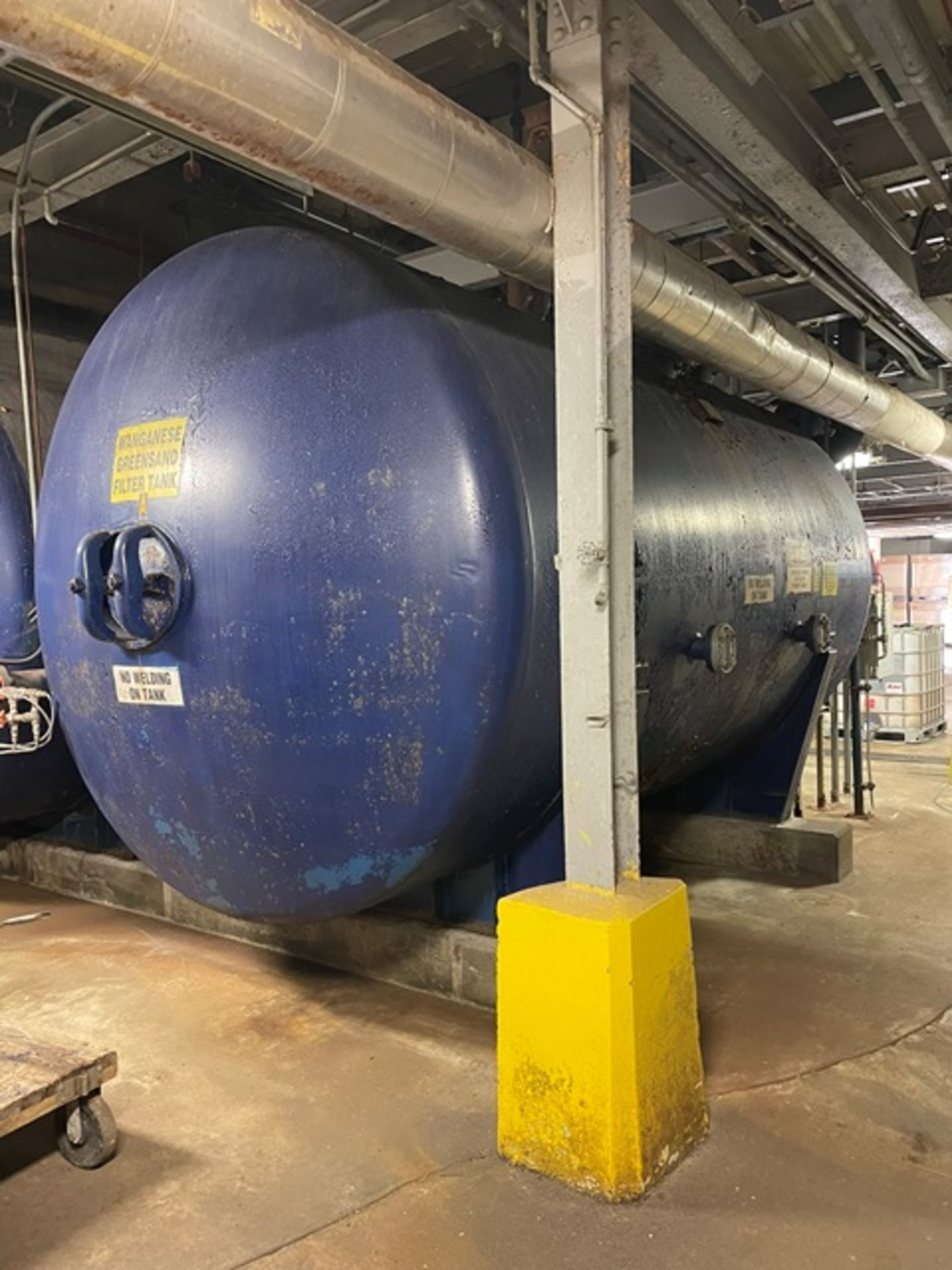 Carbon Steel Green Sand Filter System, Approx. 8' Diameter x 16' Leng, Rigging & Loading Fee: $5000 - Image 2 of 3