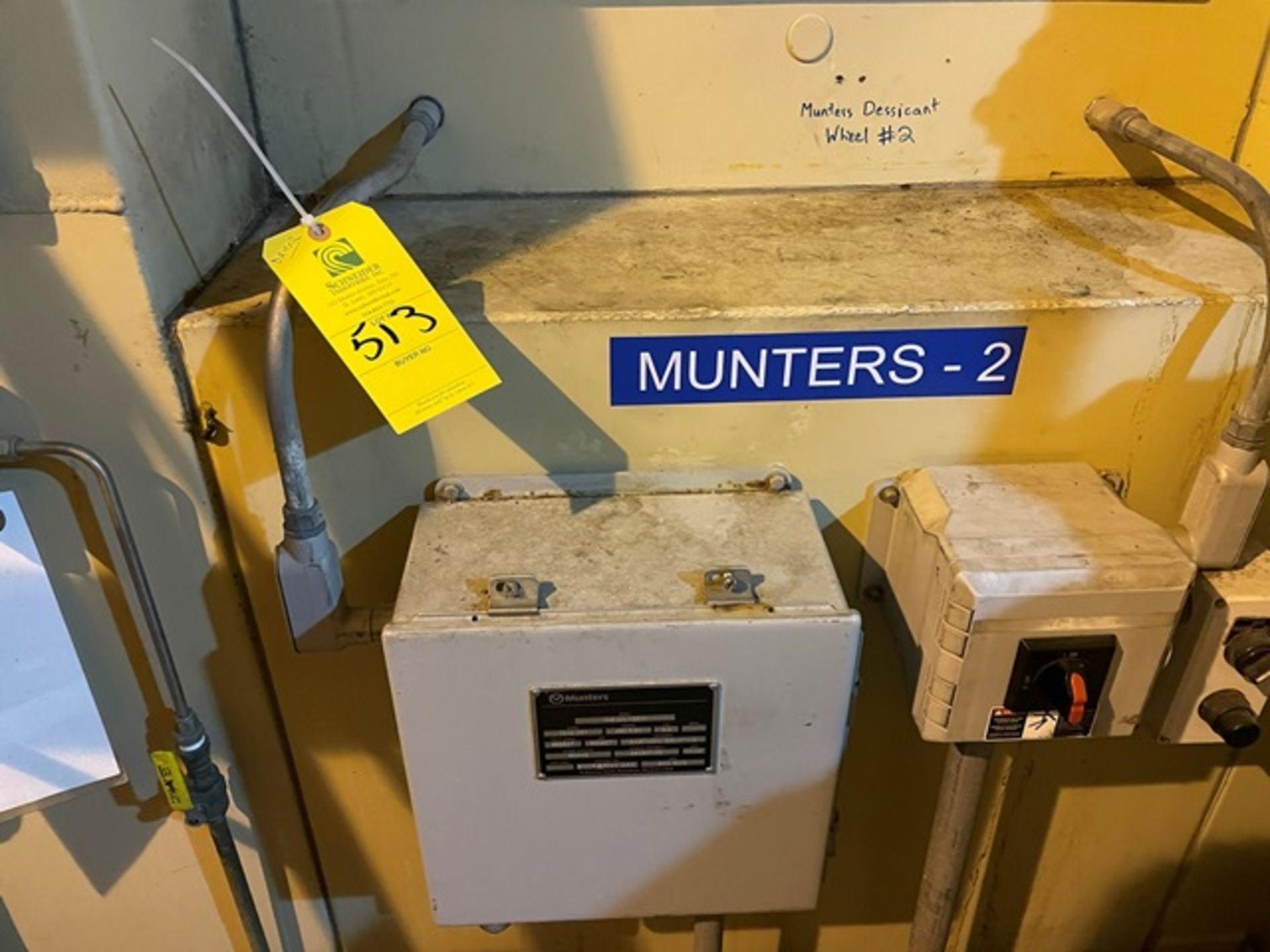 Munters-2 Model #IDS-MI-125-0 Desiccant Dryer, Rigging & Loading Fee: $30,000