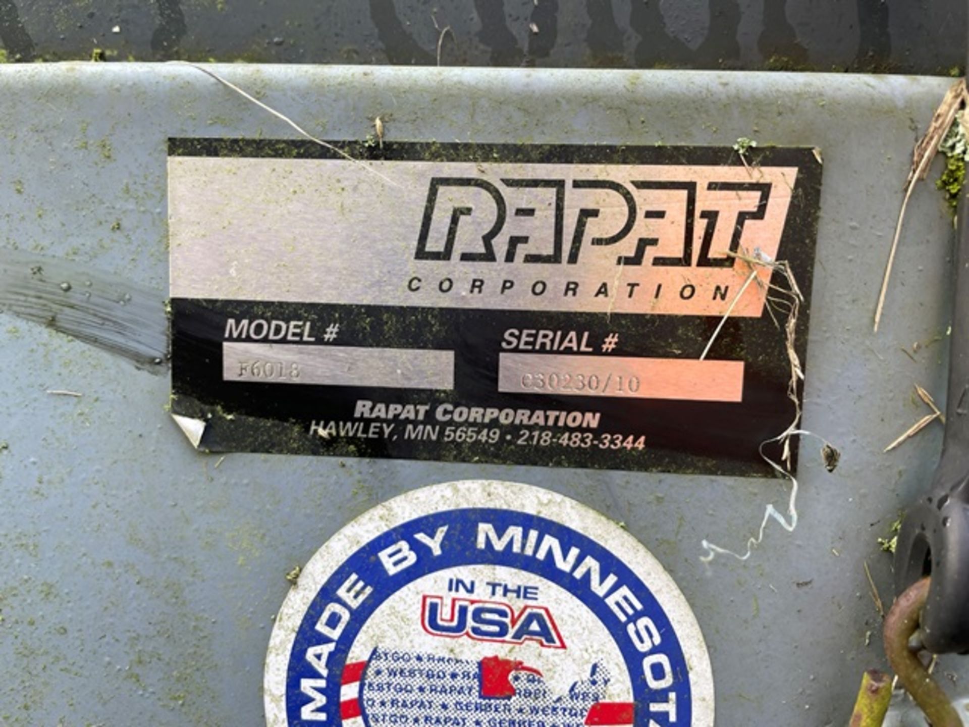 Rapat Series F Conveyor, Model 6018 w/10 HP Motor - Image 2 of 5