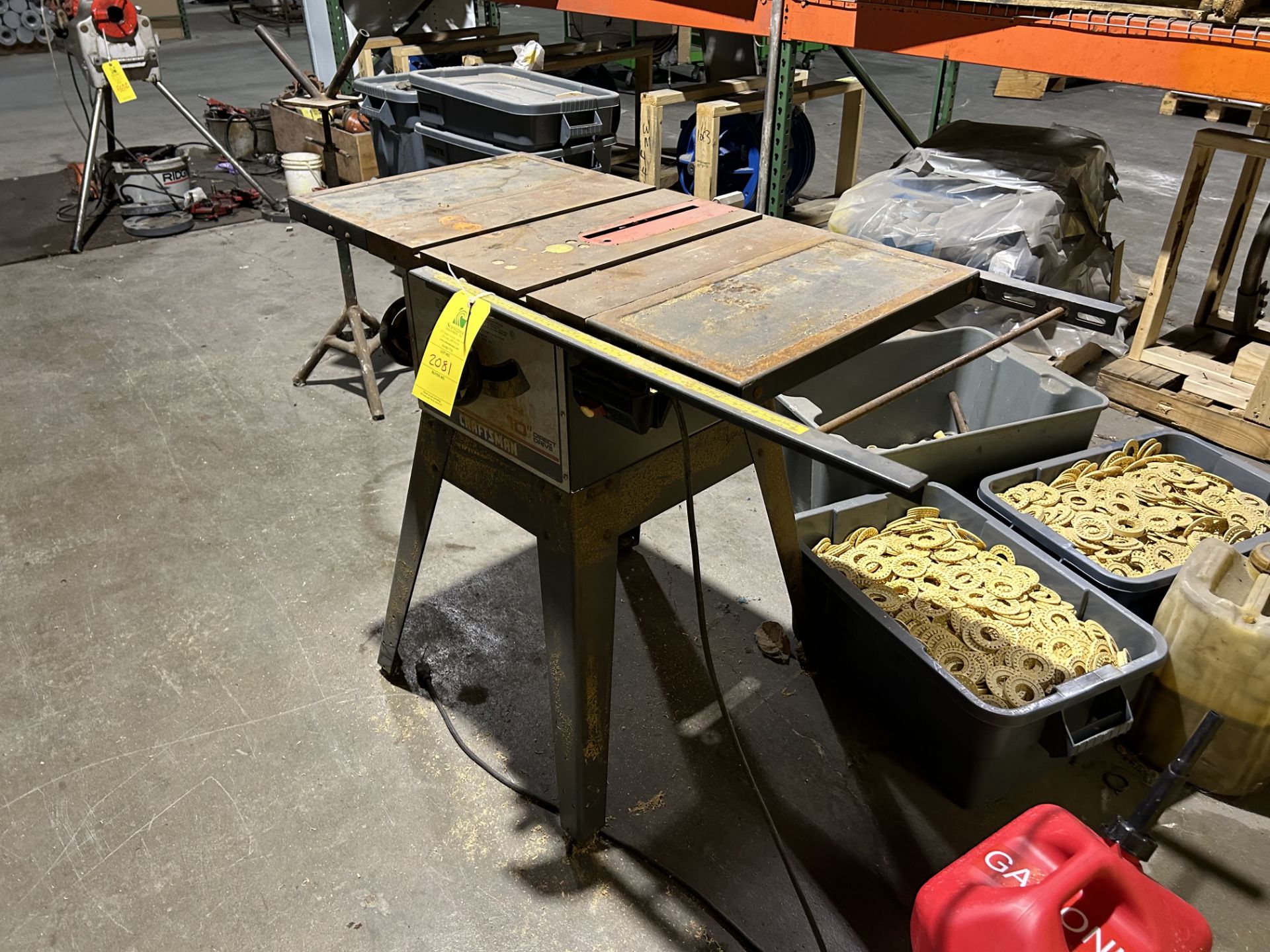 Craftsman Table Saw, Rigging & Loading Fee: $125 - Image 2 of 3