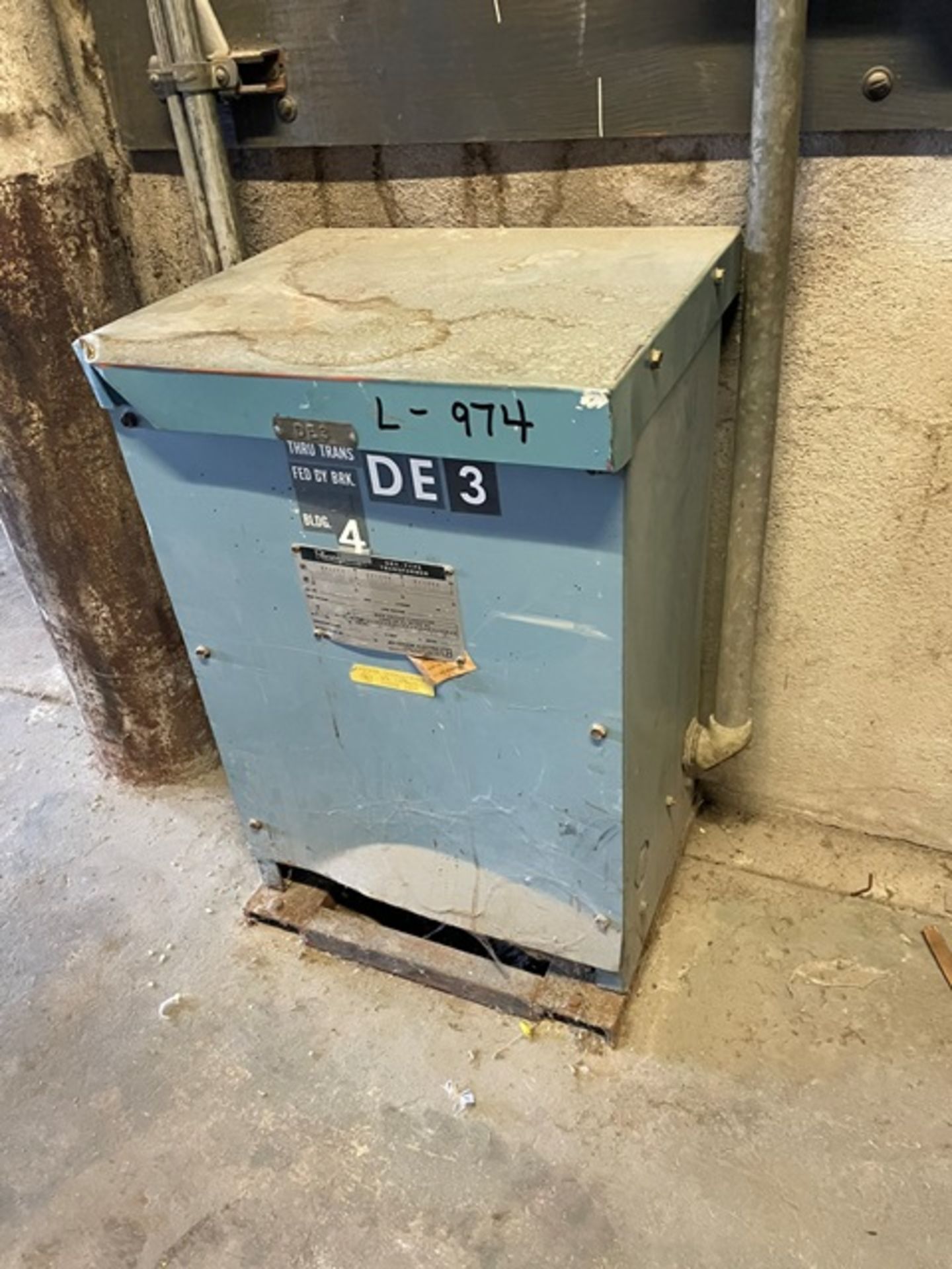 Jefferson Electric Transformer, Rated 45 KVA
