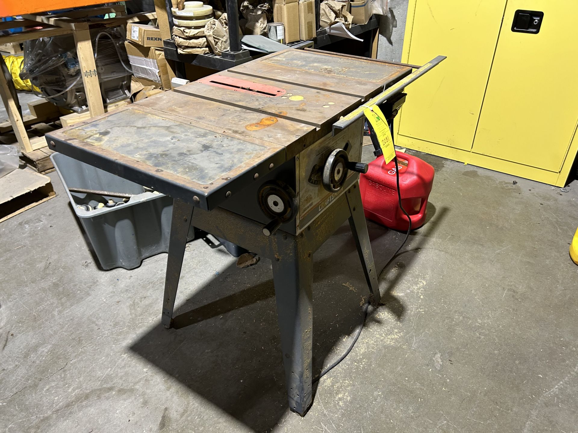 Craftsman Table Saw, Rigging & Loading Fee: $125