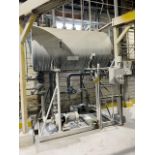 Steam Condensation System Consisting of Carbon Steel Tank, 4' Diameter x 8', Qty. (2) Motors & Pumps