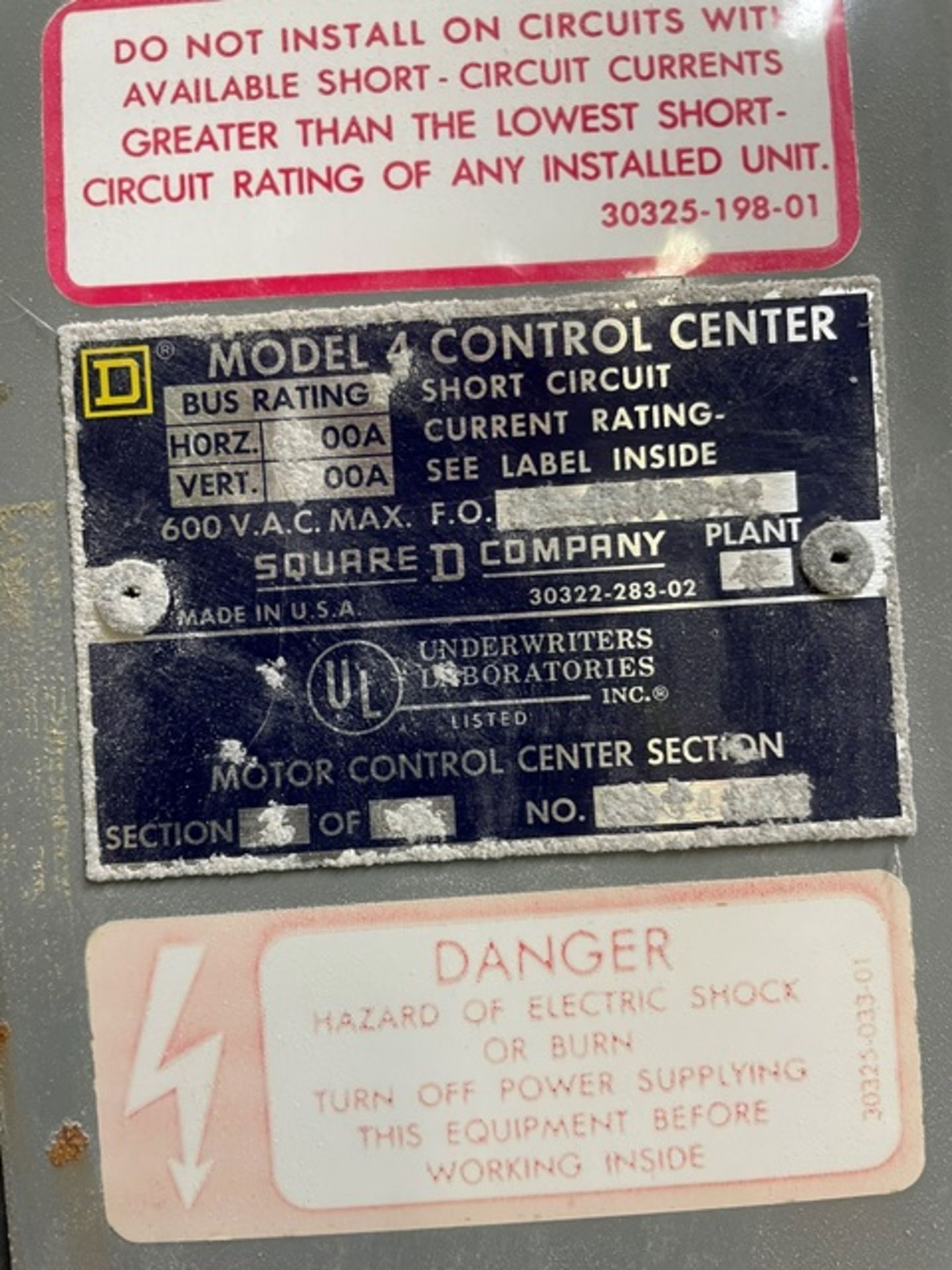 Square D Motor Control Center - Image 3 of 4