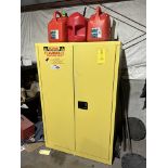 Yellow Safety Cabinet, Rigging & Loading Fee: $125