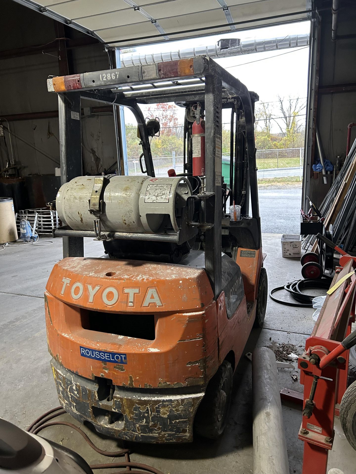 Toyota Forklift, Model #7FGUI5, S/N #60382, Rigging & Loading Fee: $250 - Image 3 of 4