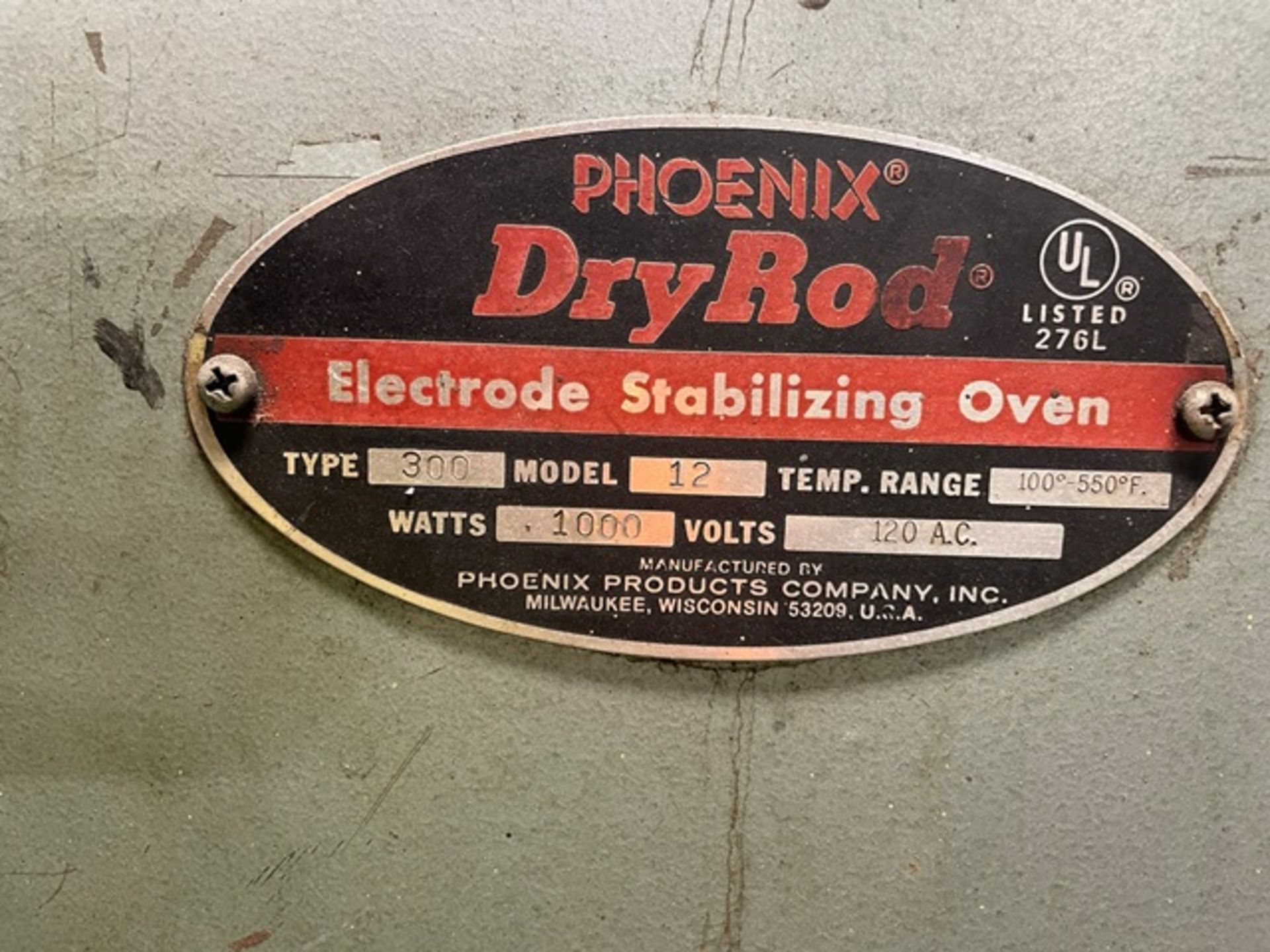 Phoenix DryRod Type 300 Oven, Rigging & Loading Fee: $125 - Image 2 of 3