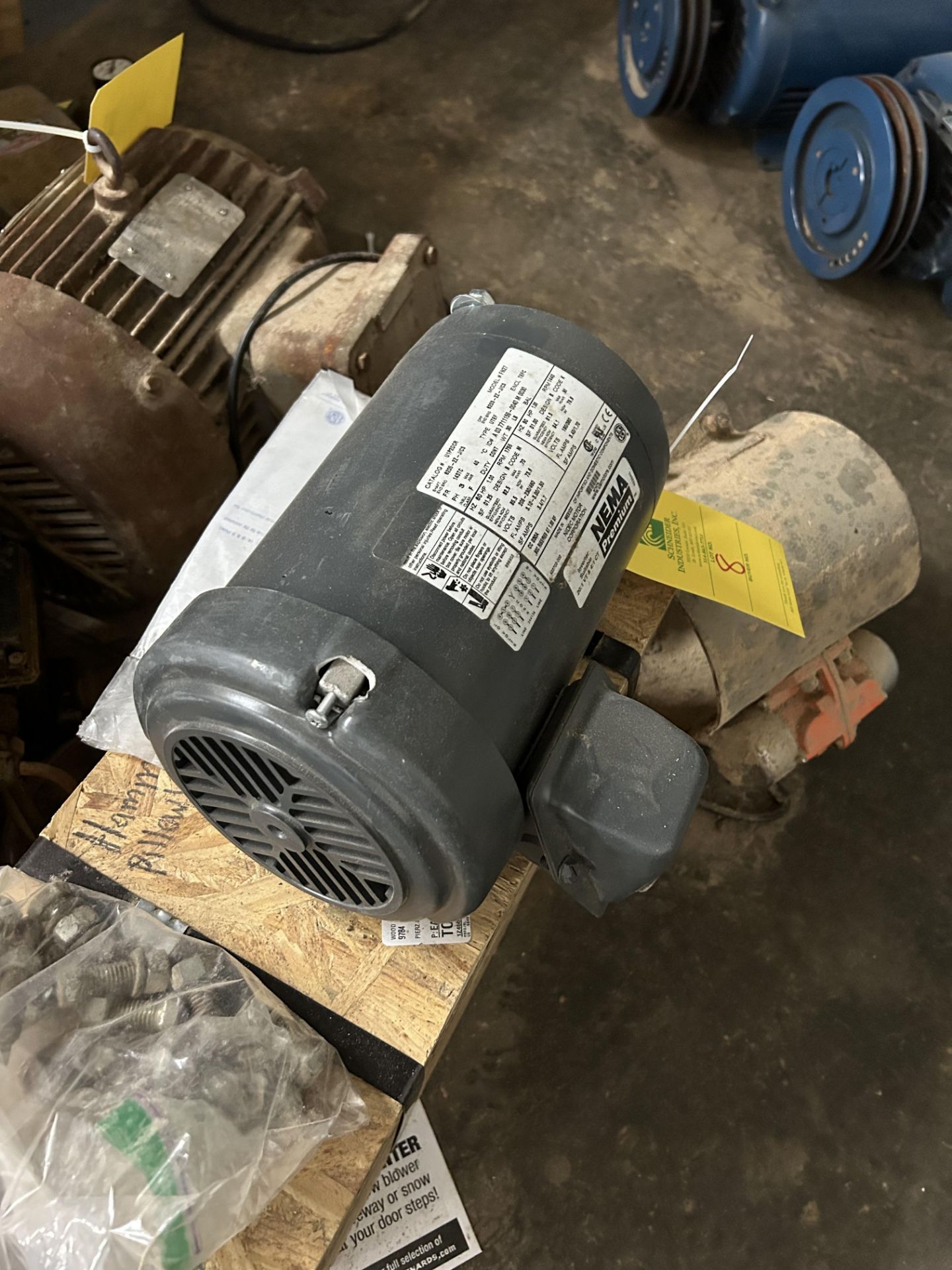 Nema 1 Hp Motor, Frame 143TC - Image 3 of 3