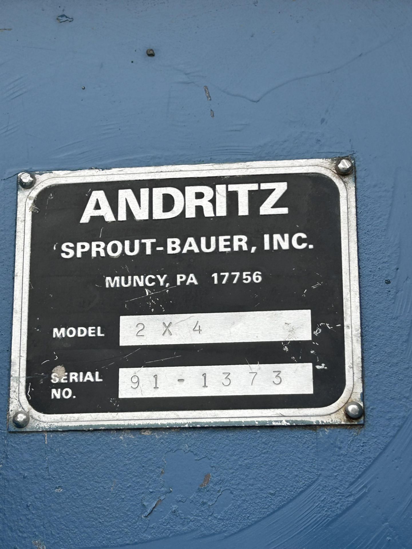 Andritz Sprout Screener. 1/4” ball screen. 1hp 3ph Motor. - Image 3 of 6