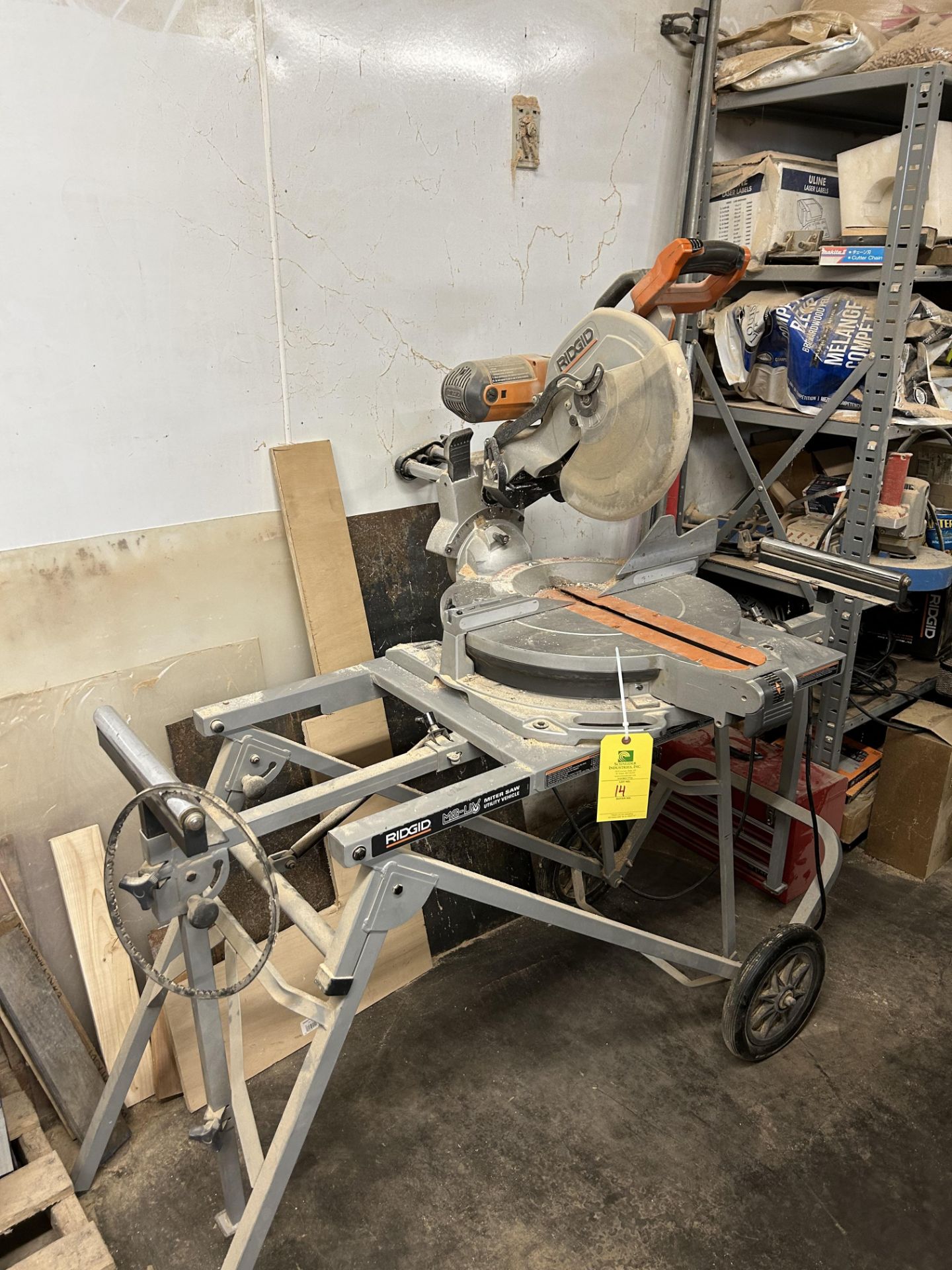 Rigid MS-UV Miter Saw, Model #MS1290LZ, S/N #U051180155