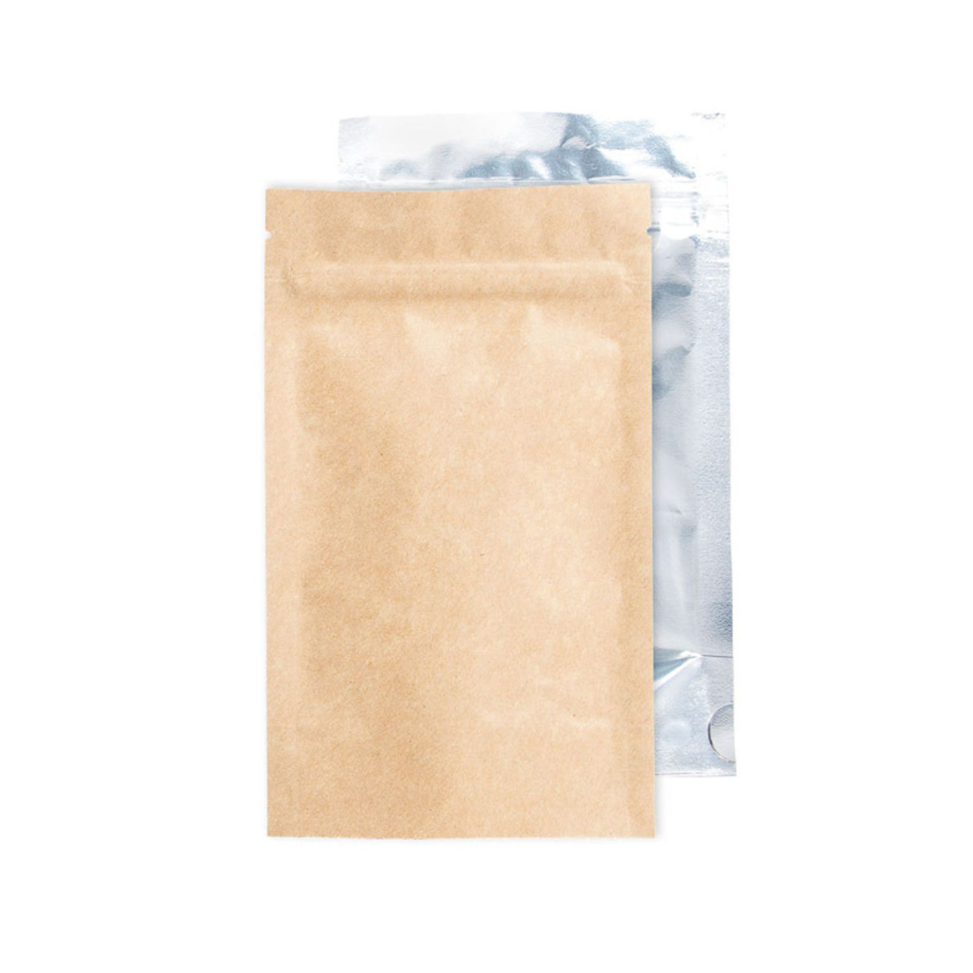 (Located in Moreno Valley, CA) 1g Barrier Bags Kraft/Clear, Qty 15,800