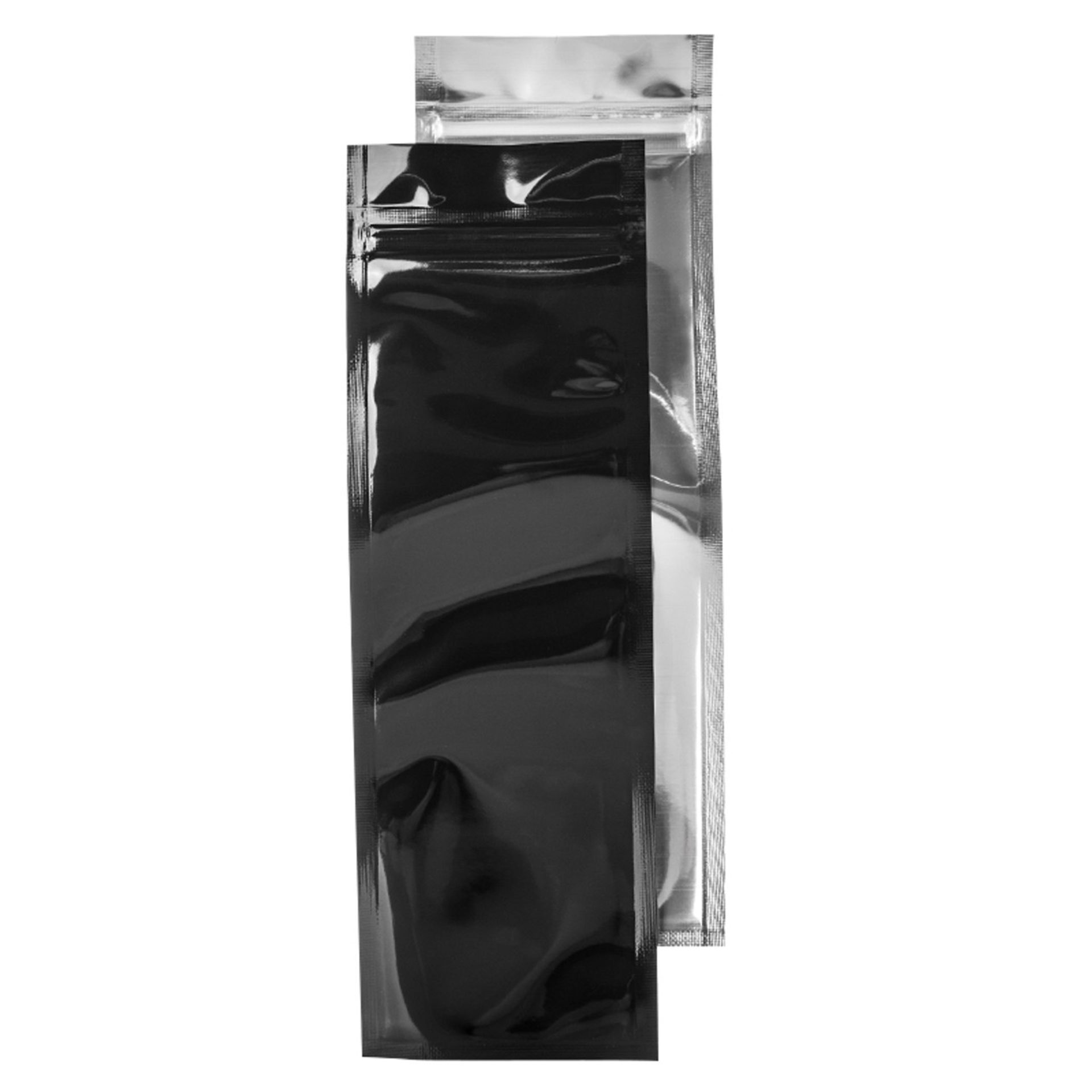 (Located in Moreno Valley, CA) Syringe Barrier Bags Black/Clear, Qty 15,000