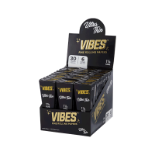 (Located in Moreno Valley, CA) Vibes - Cones - Coffin - 10 Cases, 1 1/4 - UltraThin (Black), 30 Box