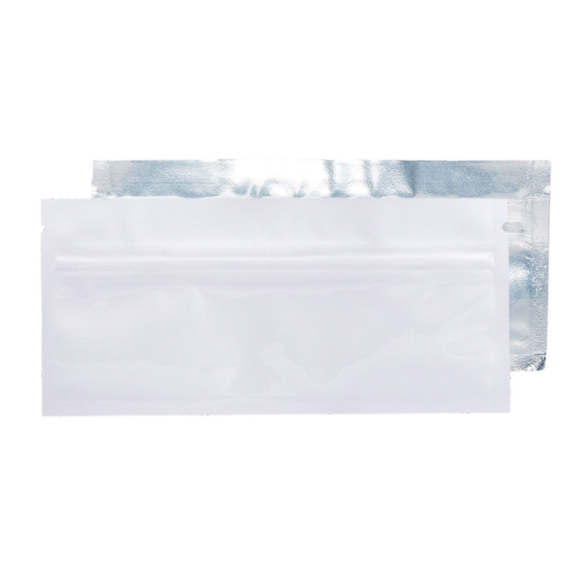 (Located in Moreno Valley, CA) Pre-Roll Barrier Bags White/Clear, Qty 15,000