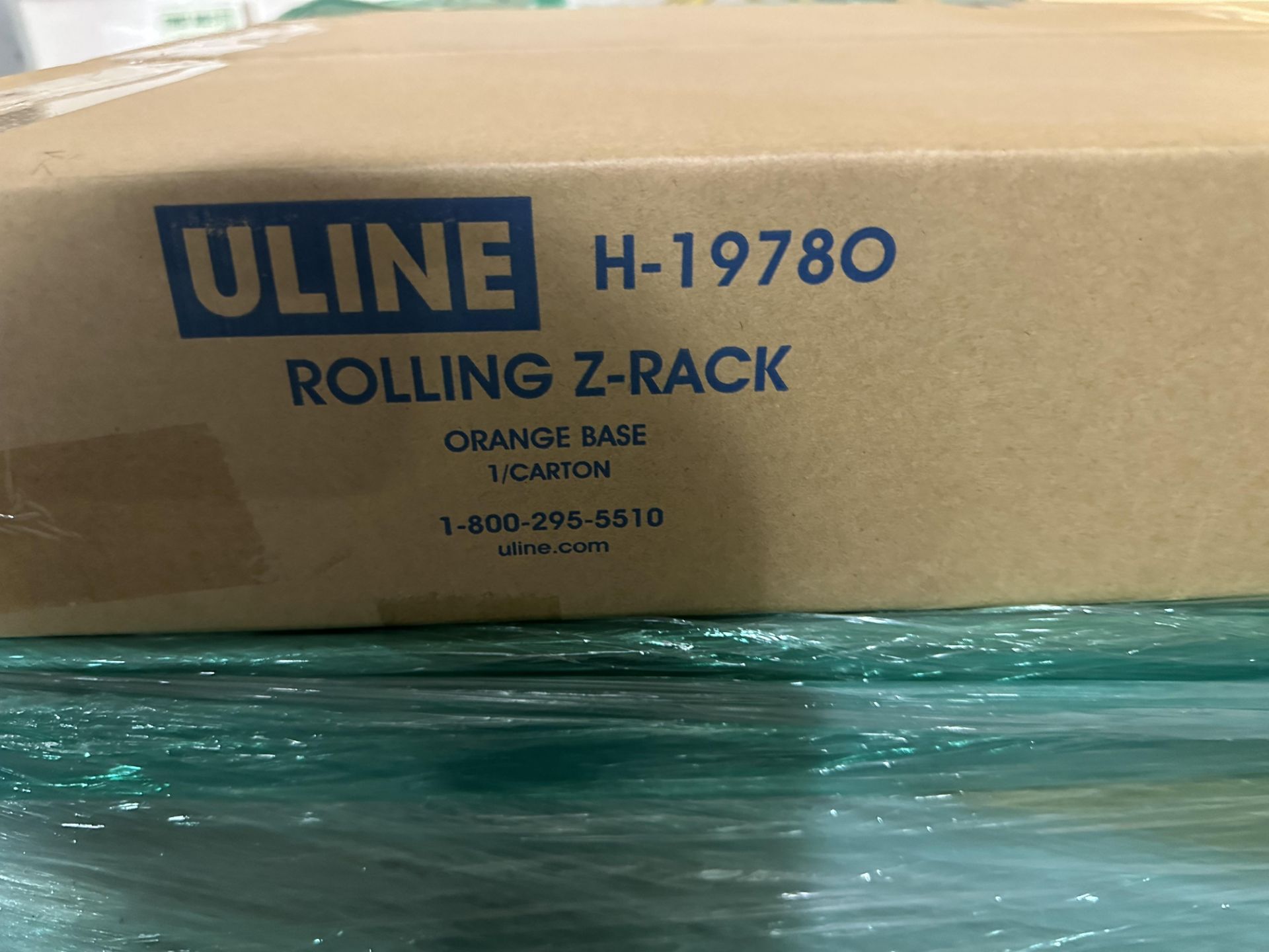 (Located in Quincy, FL) Uline Rolling Z-Racks, Model# H-19780 - Image 2 of 3