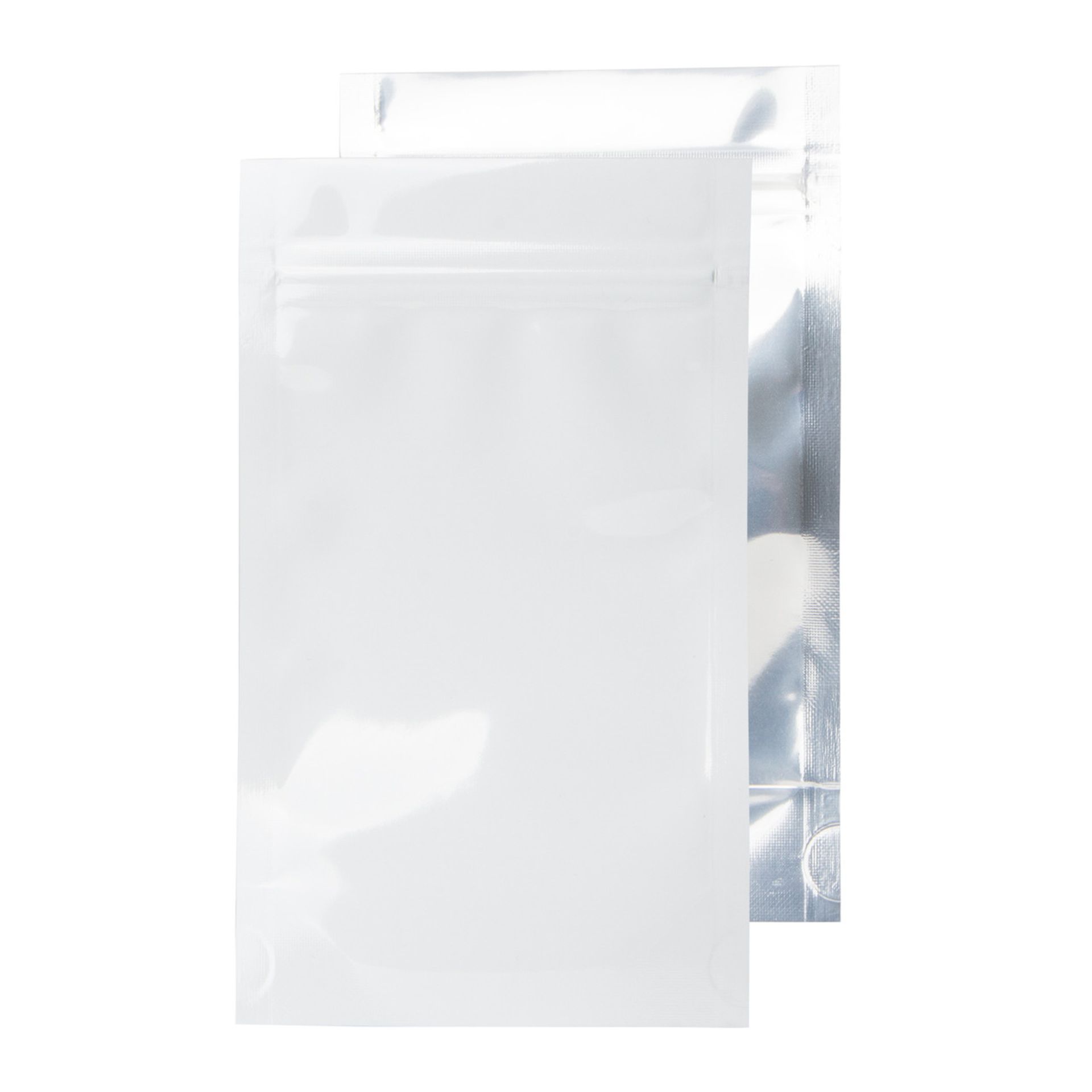 (Located in Moreno Valley, CA) 7g Barrier Bags White/Clear, No Tear Notch, Qty 23,450